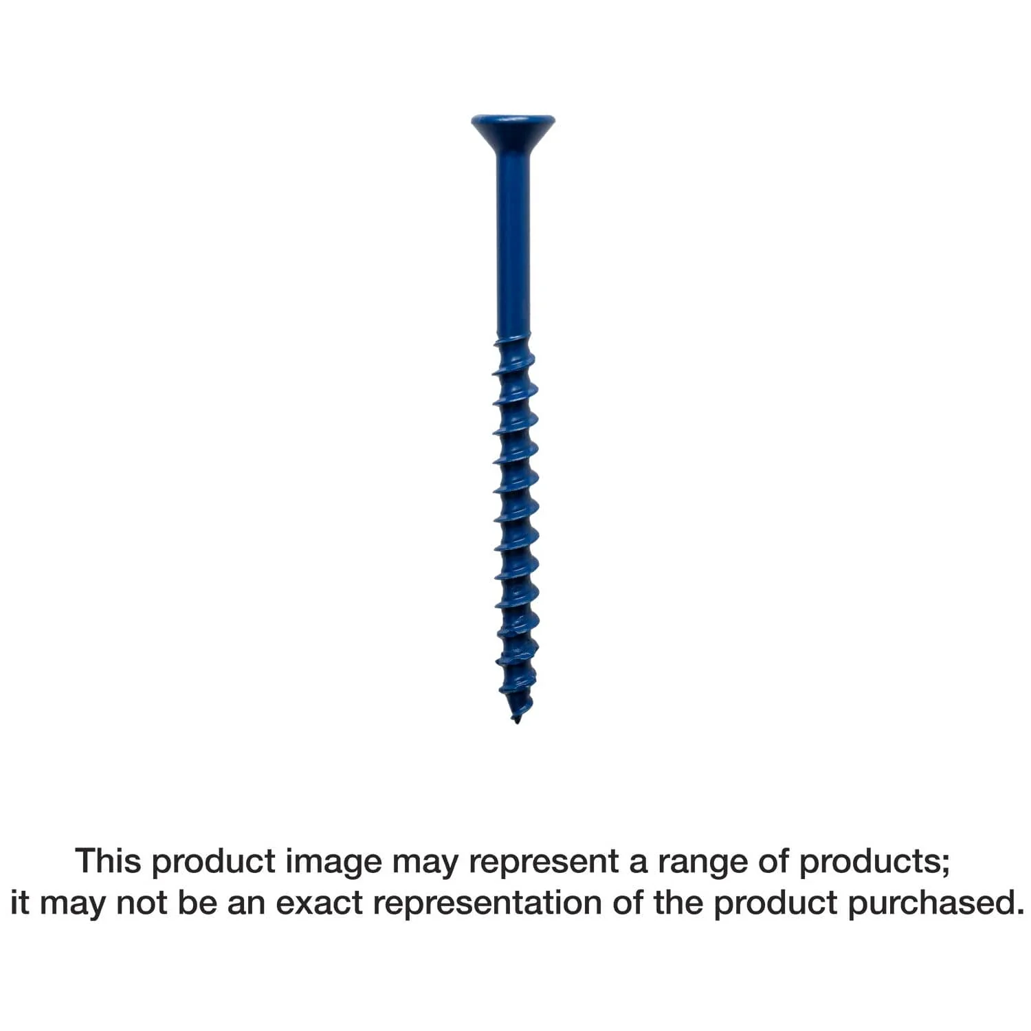 Simpson Strong-Tie TNT18114TFR200 Titen Turbo,  3/16-in. x 1-1/4-in. 6-Lobe Flat-Head Concrete and Masonry Screw, Blue, 200-Pack - Image 2