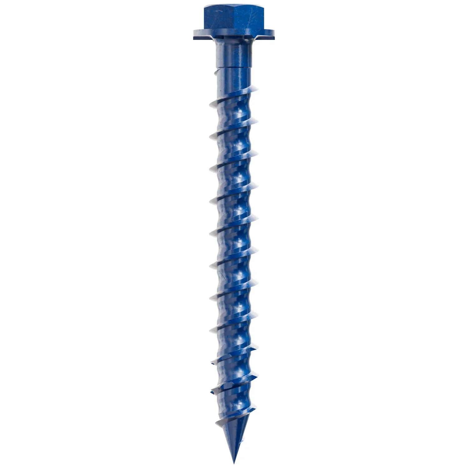Simpson Strong-Tie TNT18134HB Titen Turbo,  3/16-in. x 1-3/4-in. Hex-Head Concrete and Masonry Screw, Blue, 3000-Pack - Image 2