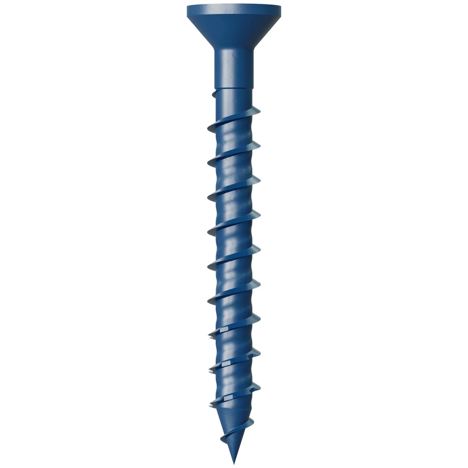 Simpson Strong-Tie TNT18134TFC8 Titen Turbo,  3/16-in. x 1-3/4-in. 6-Lobe Flat-Head Concrete and Masonry Screw, Blue, 8-Pack - Image 3