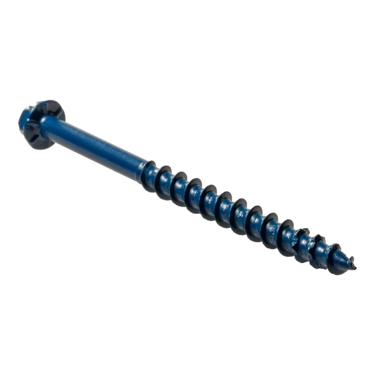 Simpson Strong-Tie TNT18234HB Titen Turbo,  3/16-in. x 2-3/4-in. Hex-Head Concrete and Masonry Screw, Blue, 1500-Pack - Image 3