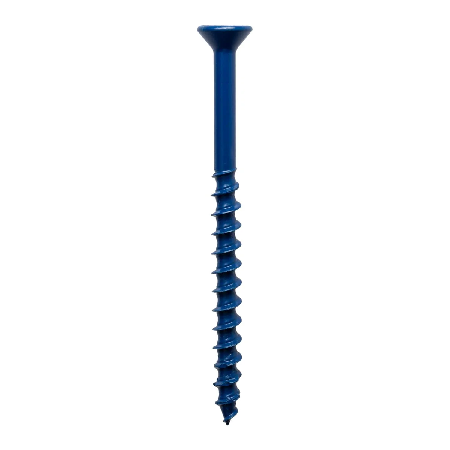 Simpson Strong-Tie TNT18234TFC8 Titen Turbo,  3/16-in. x 2-3/4-in. 6-Lobe Flat-Head Concrete and Masonry Screw, Blue, 8-Pack - Image 2