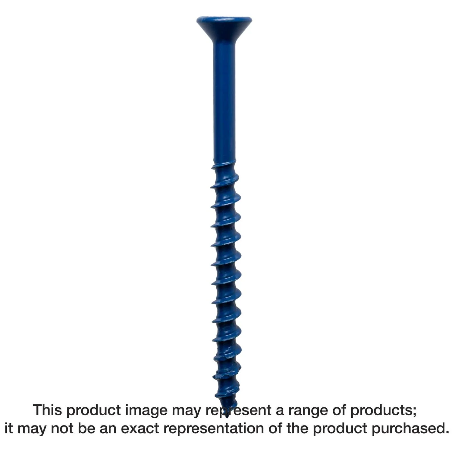 Simpson Strong-Tie TNT18234TF Titen Turbo,  3/16-in. x 2-3/4-in. 6-Lobe Flat-Head Concrete and Masonry Screw, Blue, 100-Pack - Image 1