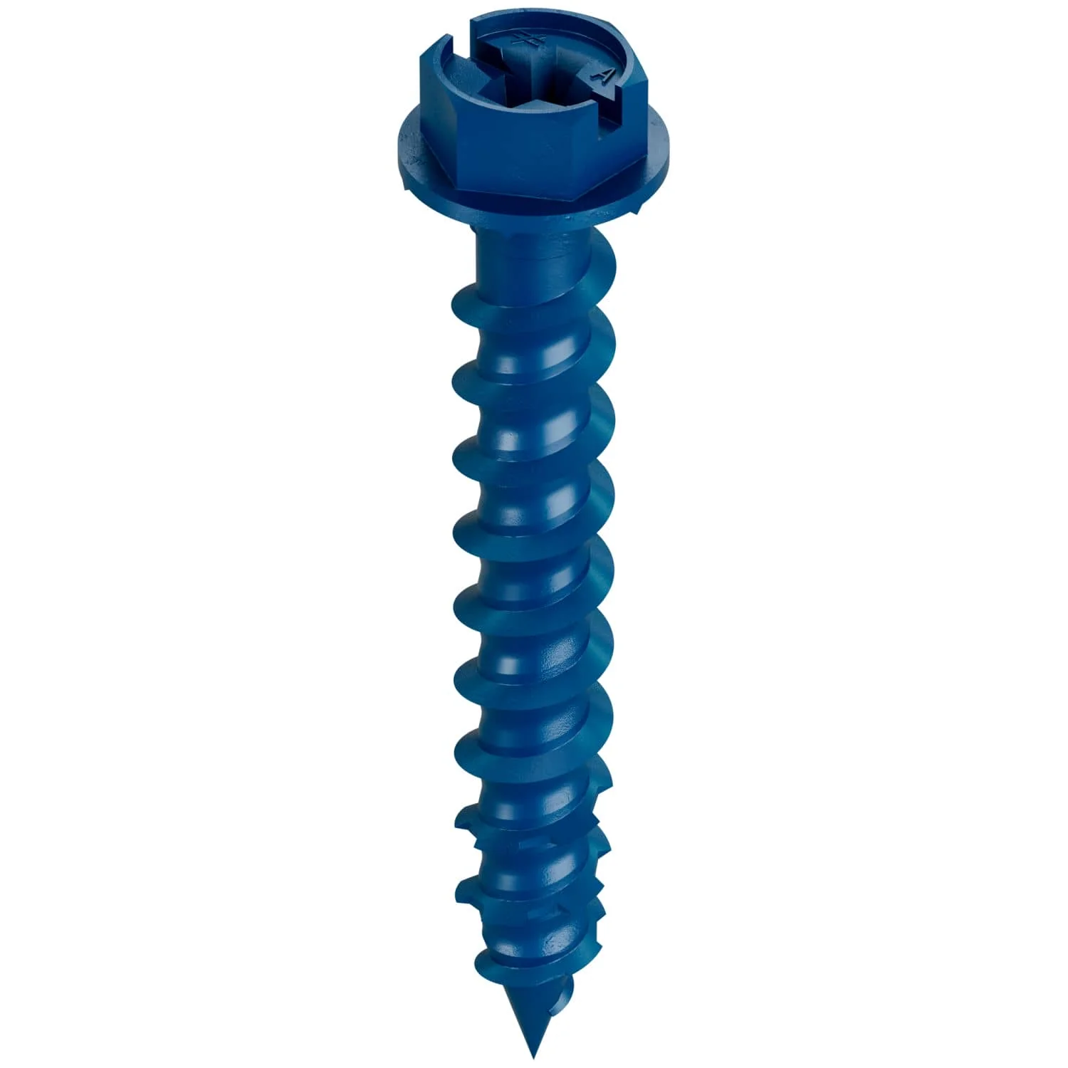 Simpson Strong-Tie TNT25134HB Titen Turbo,  1/4-in. x 1-3/4-in. Hex-Head Concrete and Masonry Screw, Blue, 2500-Pack - Image 2