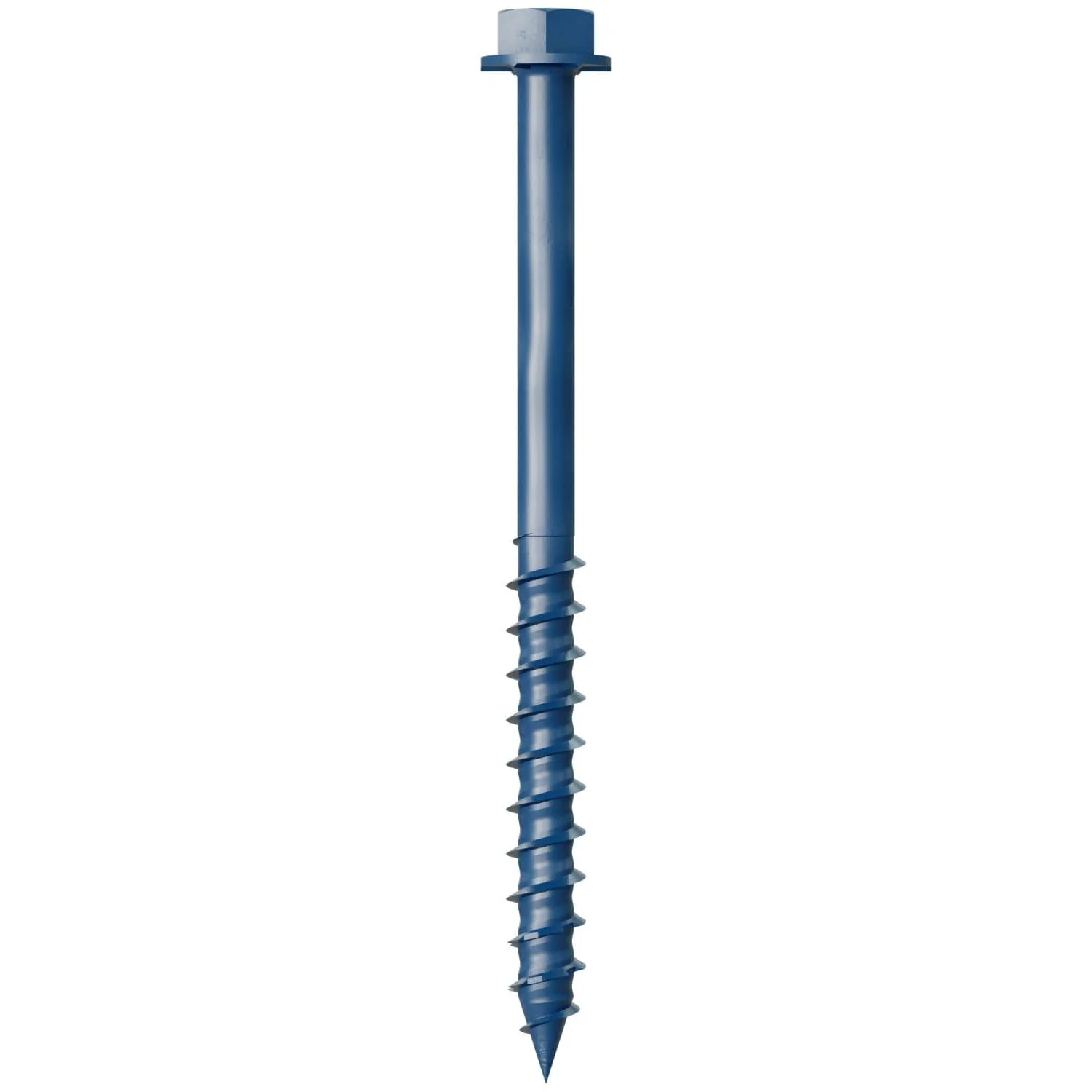 Simpson Strong-Tie TNT25314HC8 Titen Turbo,  1/4-in. x 3-1/4-in. Hex-Head Concrete and Masonry Screw, Blue, 8-Pack - Image 2