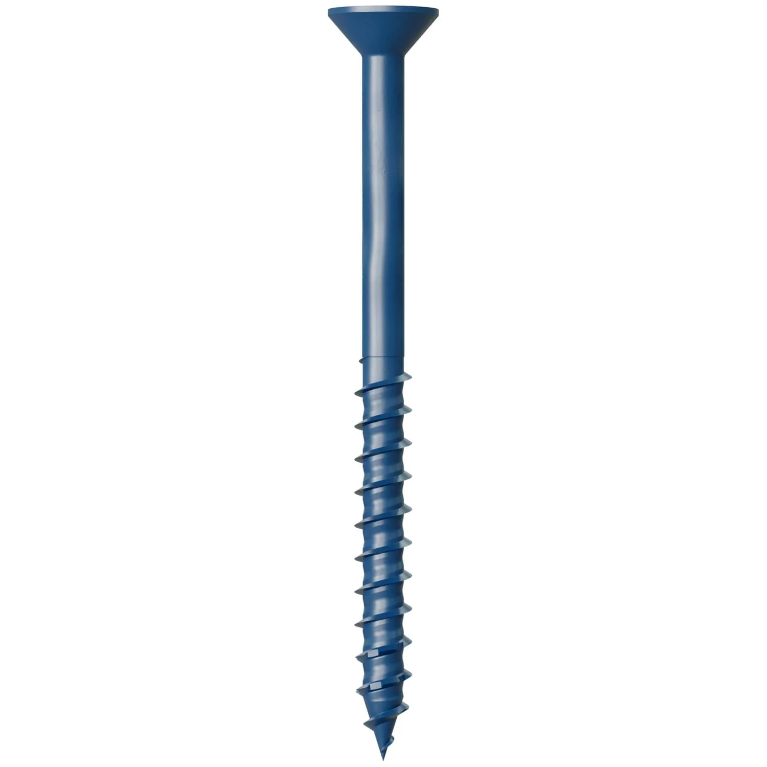 Simpson Strong-Tie TNT25314TF Titen Turbo,  1/4-in. x 3-1/4-in. 6-Lobe Flat-Head Concrete and Masonry Screw, Blue, 100-Pack - Image 2