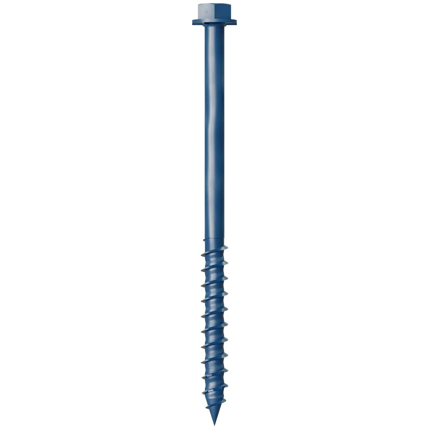 Simpson Strong-Tie TNT25334HC75 Titen Turbo,  1/4-in. x 3-3/4-in. Hex-Head Concrete and Masonry Screw, Blue, 75-Pack - Image 2