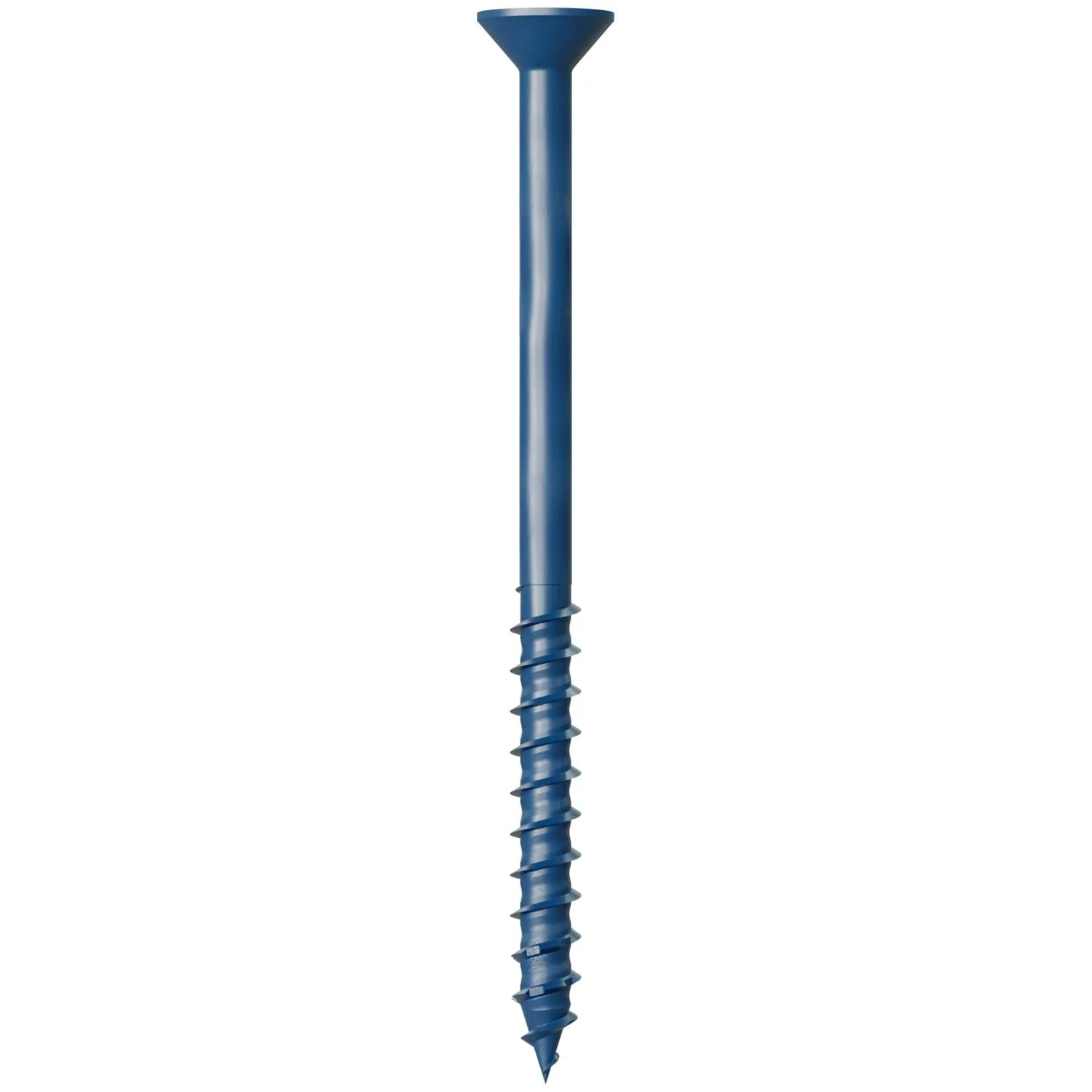 Simpson Strong-Tie TNT25334TFC75 Titen Turbo,  1/4-in. x 3-3/4-in. 6-Lobe Flat-Head Concrete and Masonry Screw, Blue, 75-Pack - Image 2