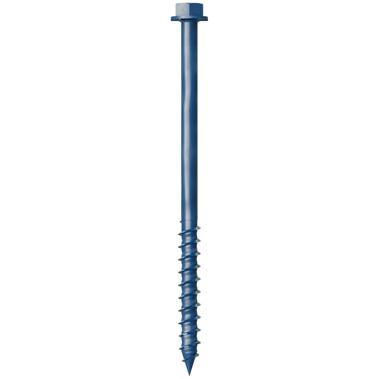 Simpson Strong-Tie TNT25400HC25 Titen Turbo,  1/4-in. x 4-in. Hex-Head Concrete and Masonry Screw, Blue, 25-Pack - Image 2
