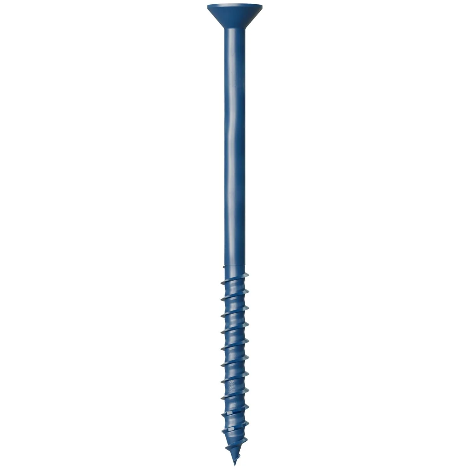 Simpson Strong-Tie TNT25400TFC25 Titen Turbo,  1/4-in. x 4-in. 6-Lobe Flat-Head Concrete and Masonry Screw, Blue, 25-Pack - Image 2