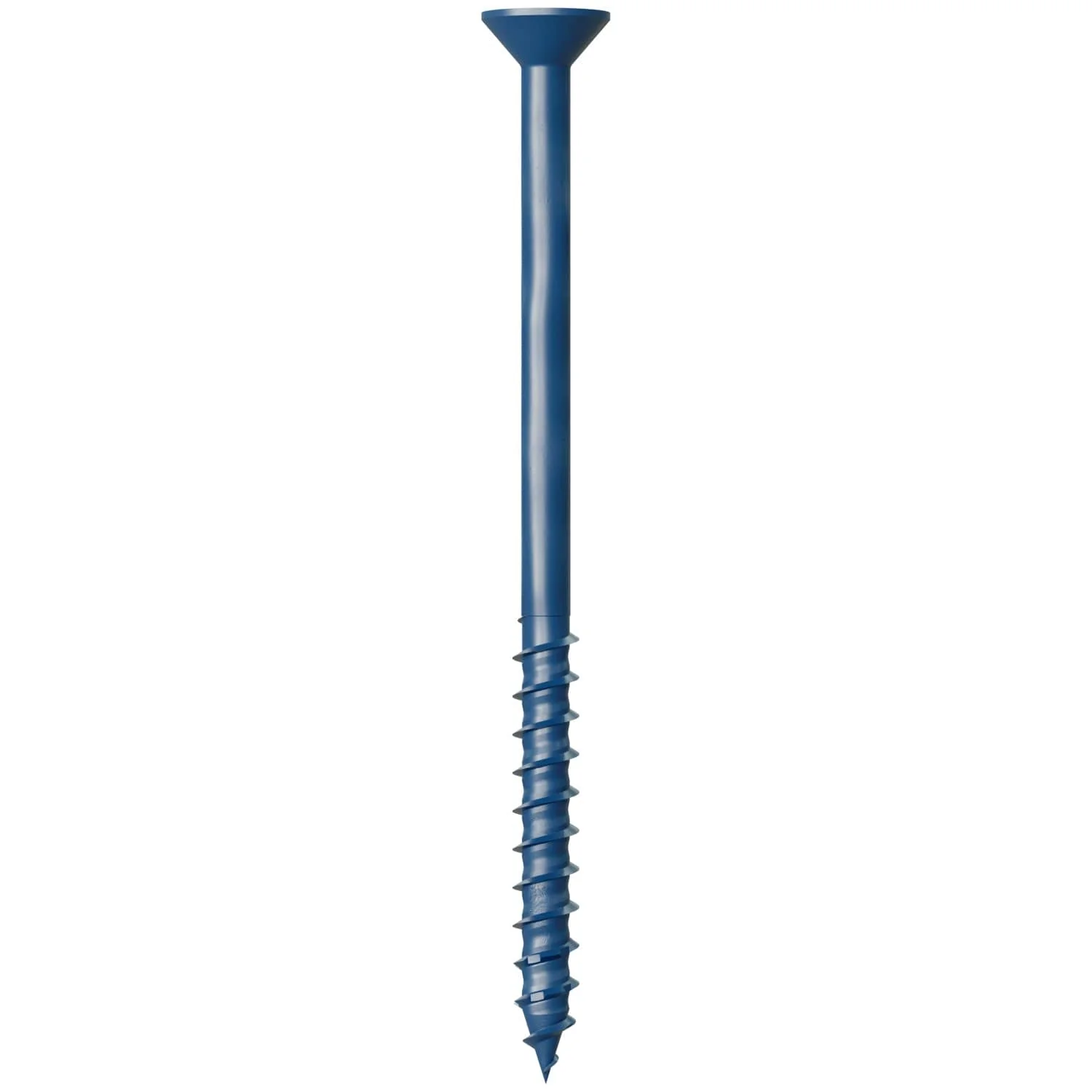 Simpson Strong-Tie TNT25400TF Titen Turbo,  1/4-in. x 4-in. 6-Lobe Flat-Head Concrete and Masonry Screw, Blue, 100-Pack - Image 2