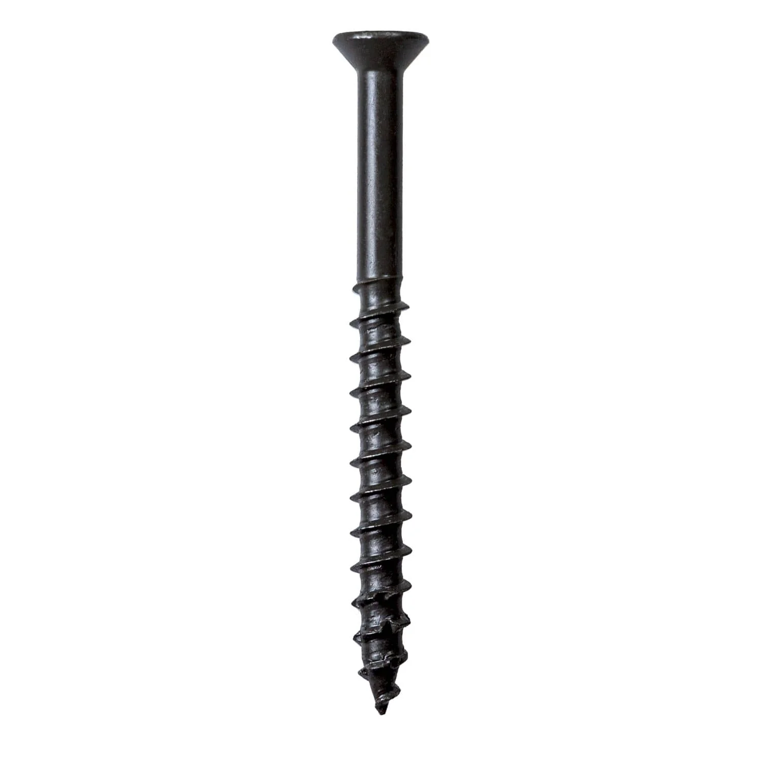 Simpson Strong-Tie TNTB25234TTR Titen Turbo,  1/4-in. x 2-3/4-in. 6-Lobe Trim-Head Concrete and Masonry Screw, Bronze, 100-Pack - Image 2