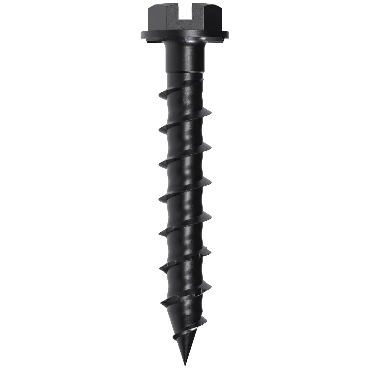 Simpson Strong-Tie TNTBL18114H Titen Turbo,  3/16-in. x 1-1/4-in. Hex-Head Concrete and Masonry Screw, Black, 100-Pack - Image 2