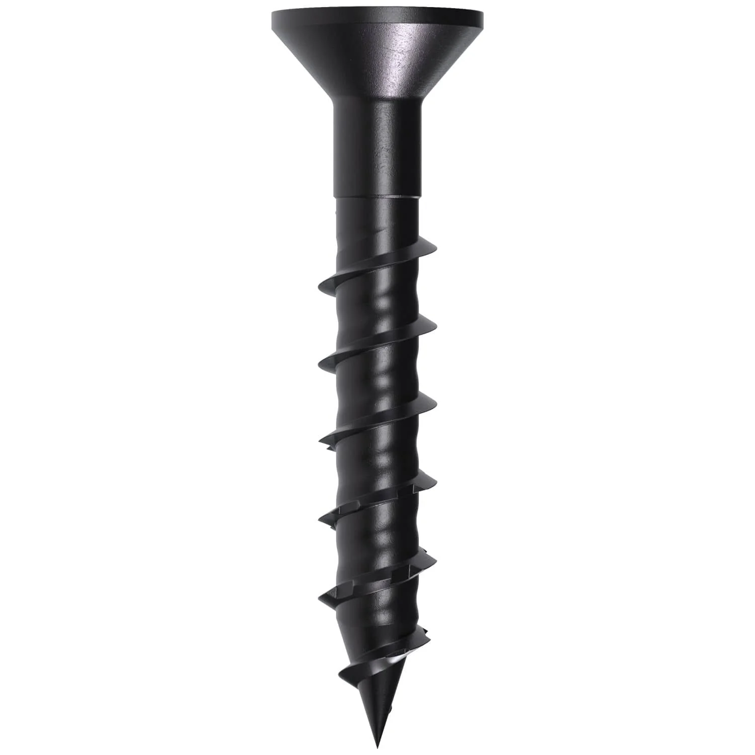 Simpson Strong-Tie TNTBL18114TF Titen Turbo,  3/16-in. x 1-1/4-in. 6-Lobe Flat-Head Concrete and Masonry Screw, Black, 100-Pack - Image 2
