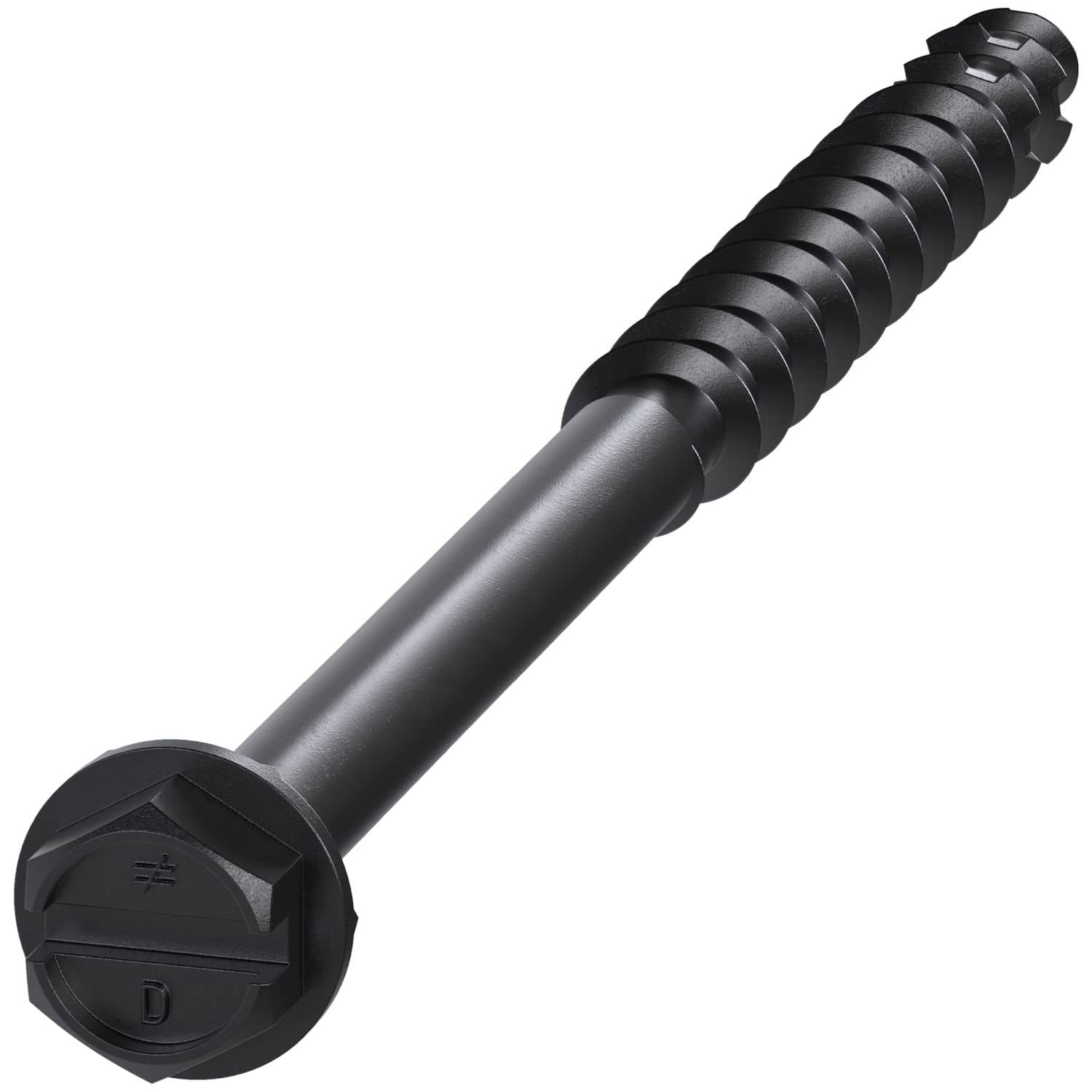 Simpson Strong-Tie TNTBL18314H Titen Turbo,  3/16-in. x 3-1/4-in. Hex-Head Concrete and Masonry Screw, Black, 100-Pack - Image 2