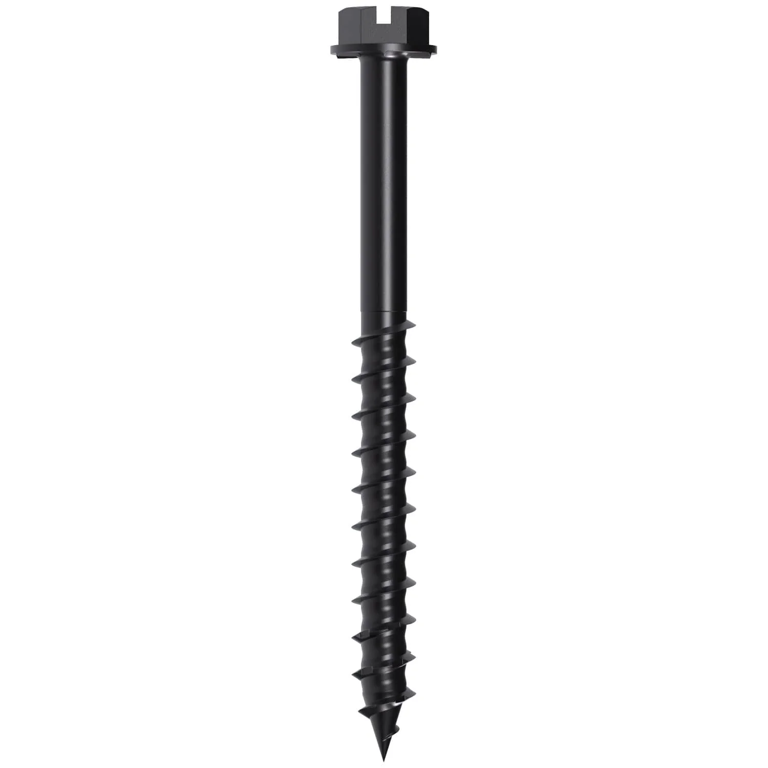 Simpson Strong-Tie TNTBL25234H Titen Turbo,  1/4-in. x 2-3/4-in. Hex-Head Concrete and Masonry Screw, Black, 100-Pack - Image 2