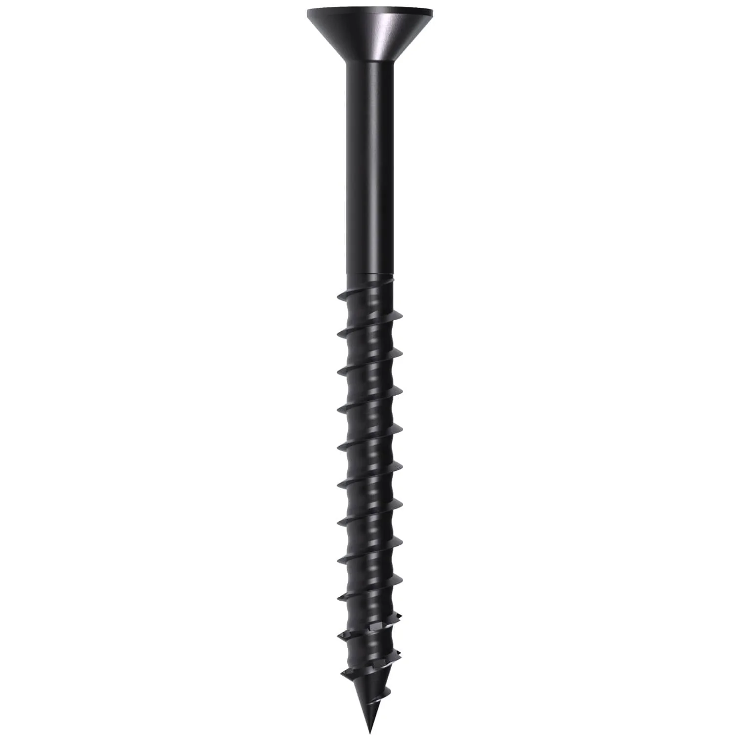 Simpson Strong-Tie TNTBL25234TF Titen Turbo,  1/4-in. x 2-3/4-in. 6-Lobe Flat-Head Concrete and Masonry Screw, Black, 100-Pack - Image 2