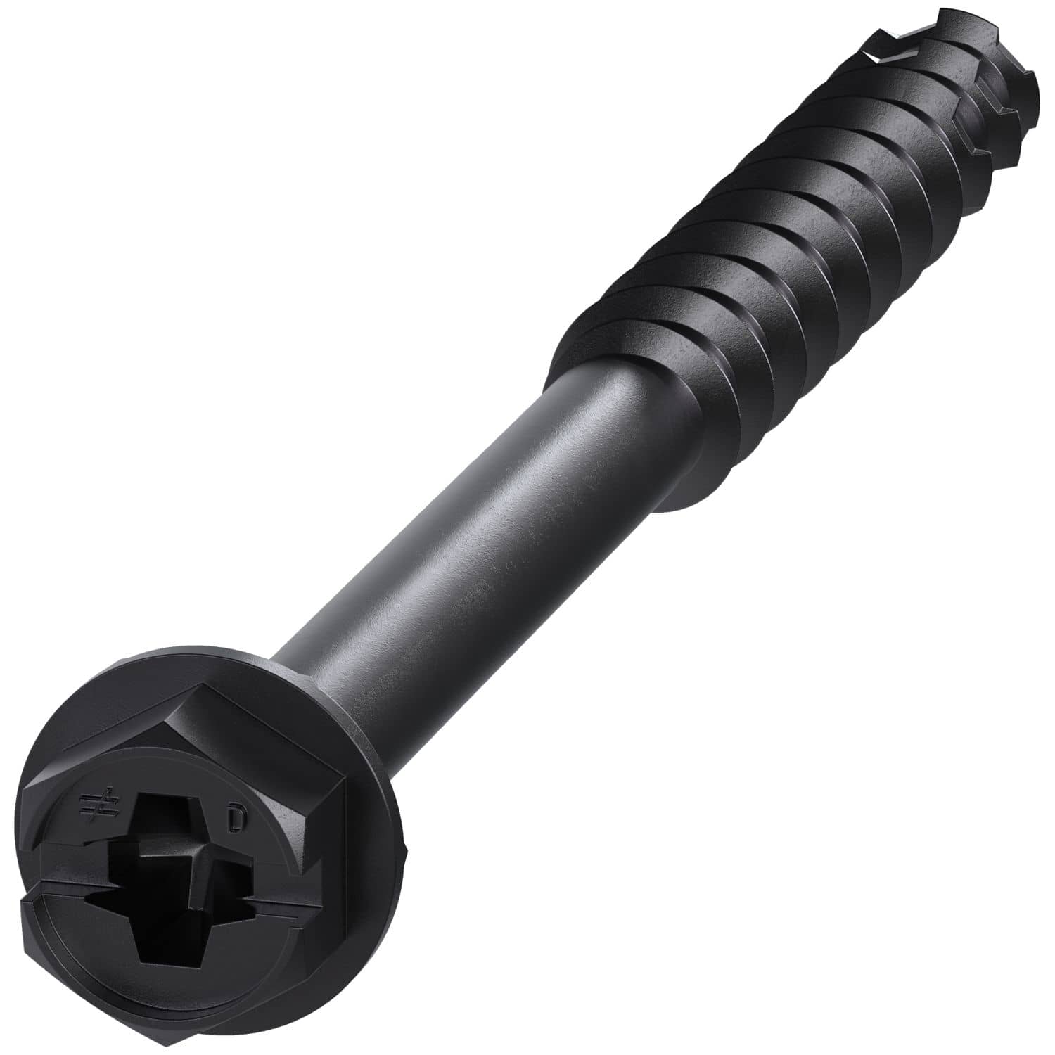 Simpson Strong-Tie TNTBL25314H Titen Turbo,  1/4-in. x 3-1/4-in. Hex-Head Concrete and Masonry Screw, Black, 100-Pack - Image 2