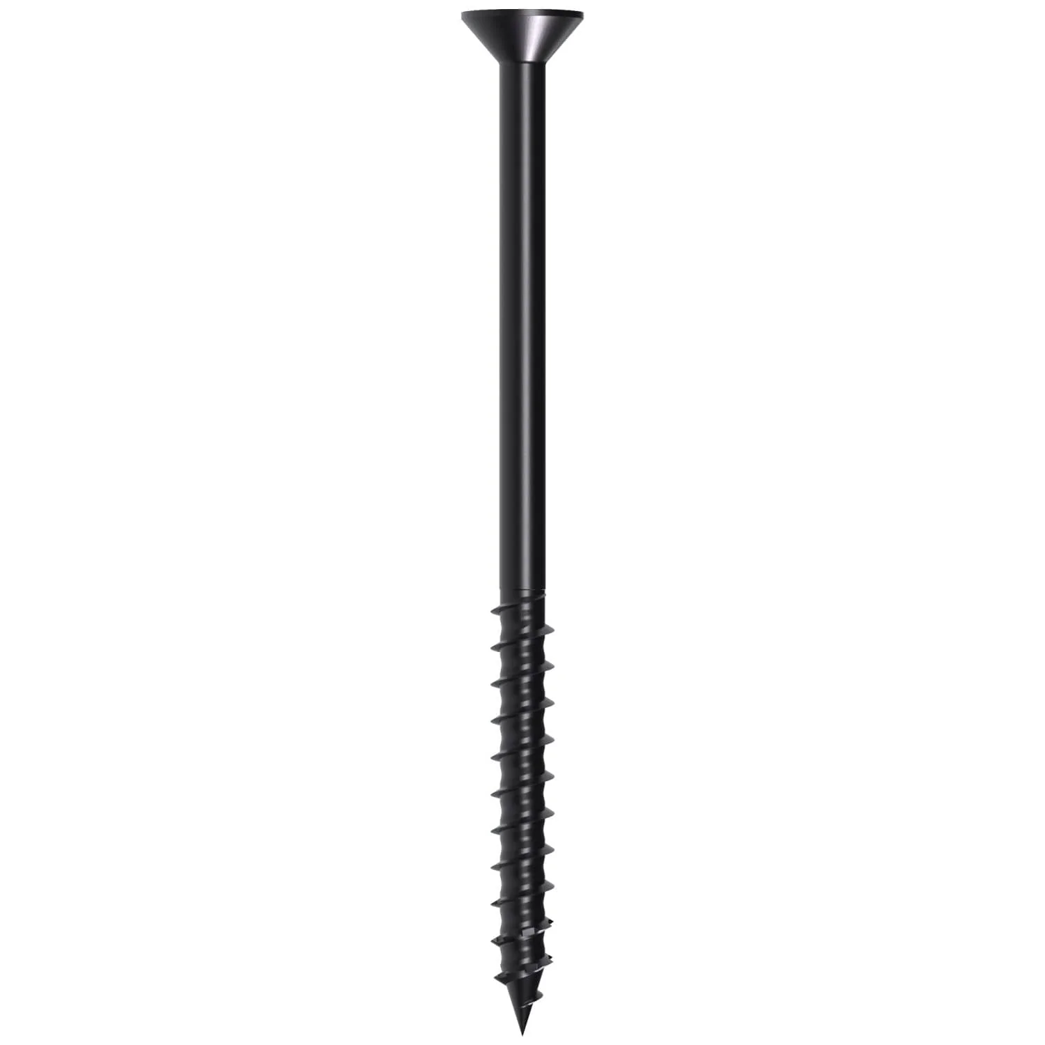 Simpson Strong-Tie TNTBL25400TF Titen Turbo,  1/4-in. x 4-in. 6-Lobe Flat-Head Concrete and Masonry Screw, Black, 100-Pack - Image 2