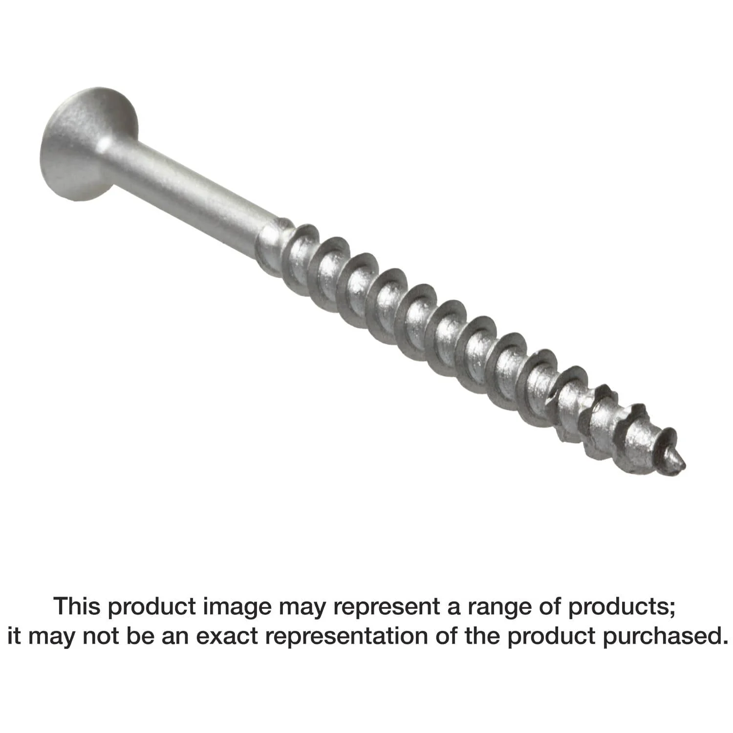 Simpson Strong-Tie TNTS18234TFB Titen Turbo,  3/16-in. x 2-3/4-in. 6-Lobe Flat-Head Concrete and Masonry Screw, Silver, 1000-Pack - Image 1