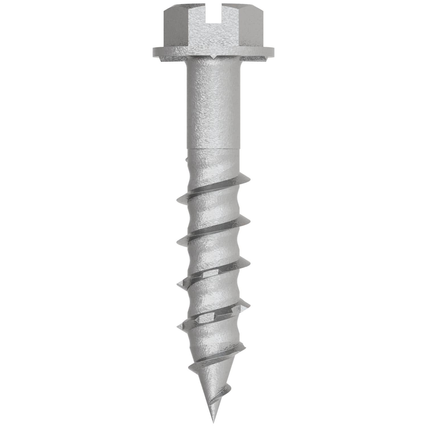 Simpson Strong-Tie TNTSS625114H Titen Turbo,  1/4-in. x 1-1/4-in. Type 316 Stainless-Steel Hex-Head Concrete and Masonry Screw, 50-Pack - Image 2