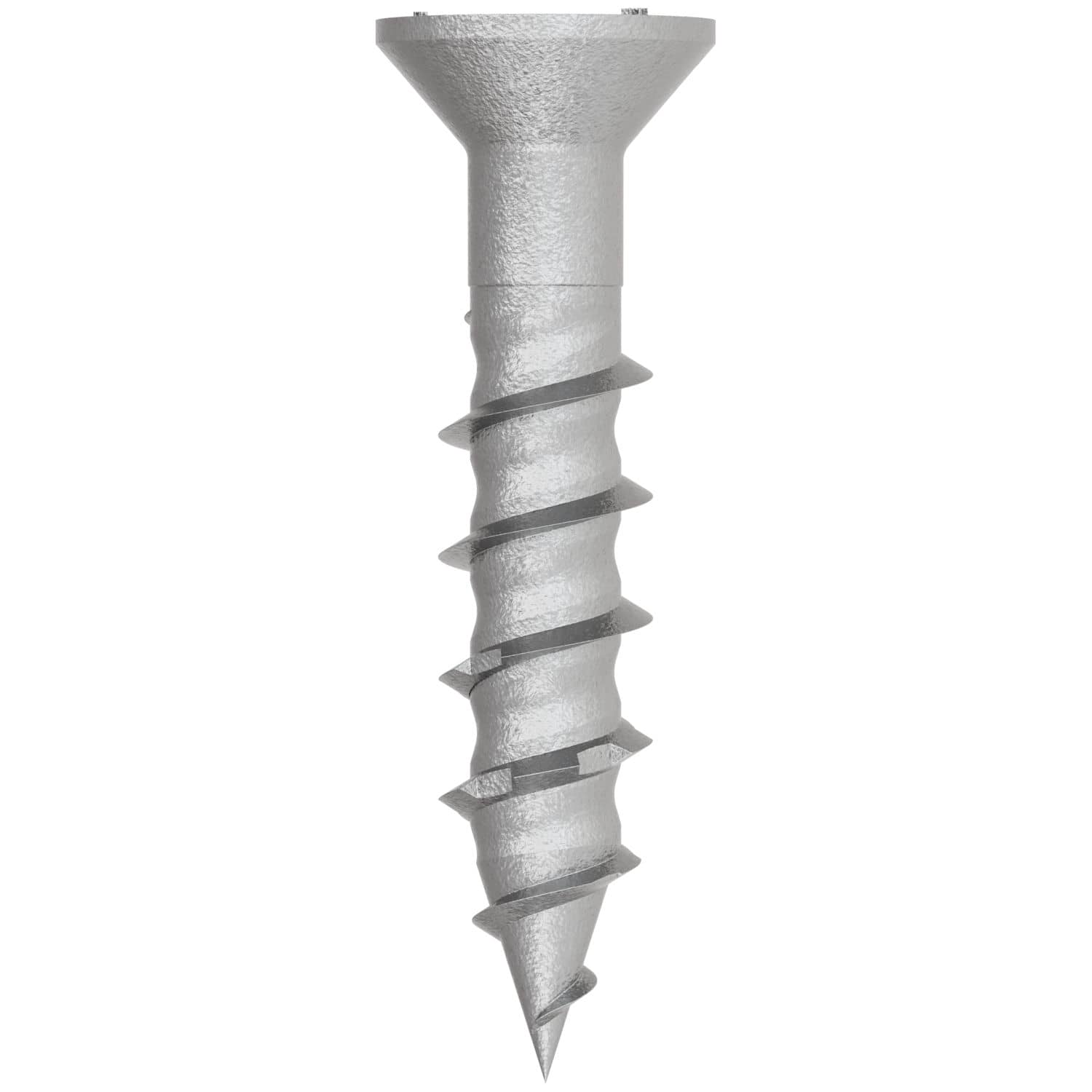 Simpson Strong-Tie TNTSS625114TTR Titen Turbo,  1/4-in. x 1-1/4-in. Type 316 Stainless-Steel Trim-Head Concrete and Masonry Screw, 50-Pack - Image 2