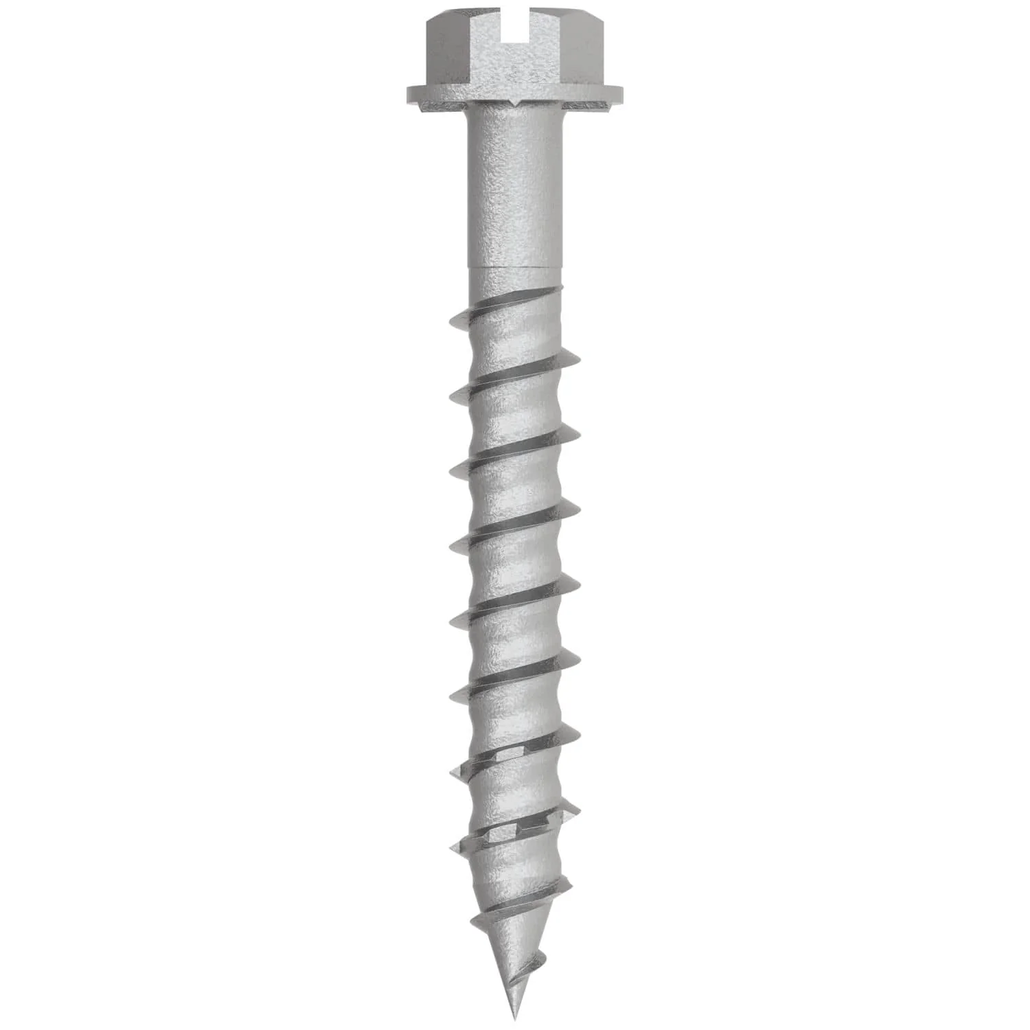 Simpson Strong-Tie TNTSS625134H Titen Turbo,  1/4-in. x 1-3/4-in. Type 316 Stainless-Steel Hex-Head Concrete and Masonry Screw, 50-Pack - Image 2