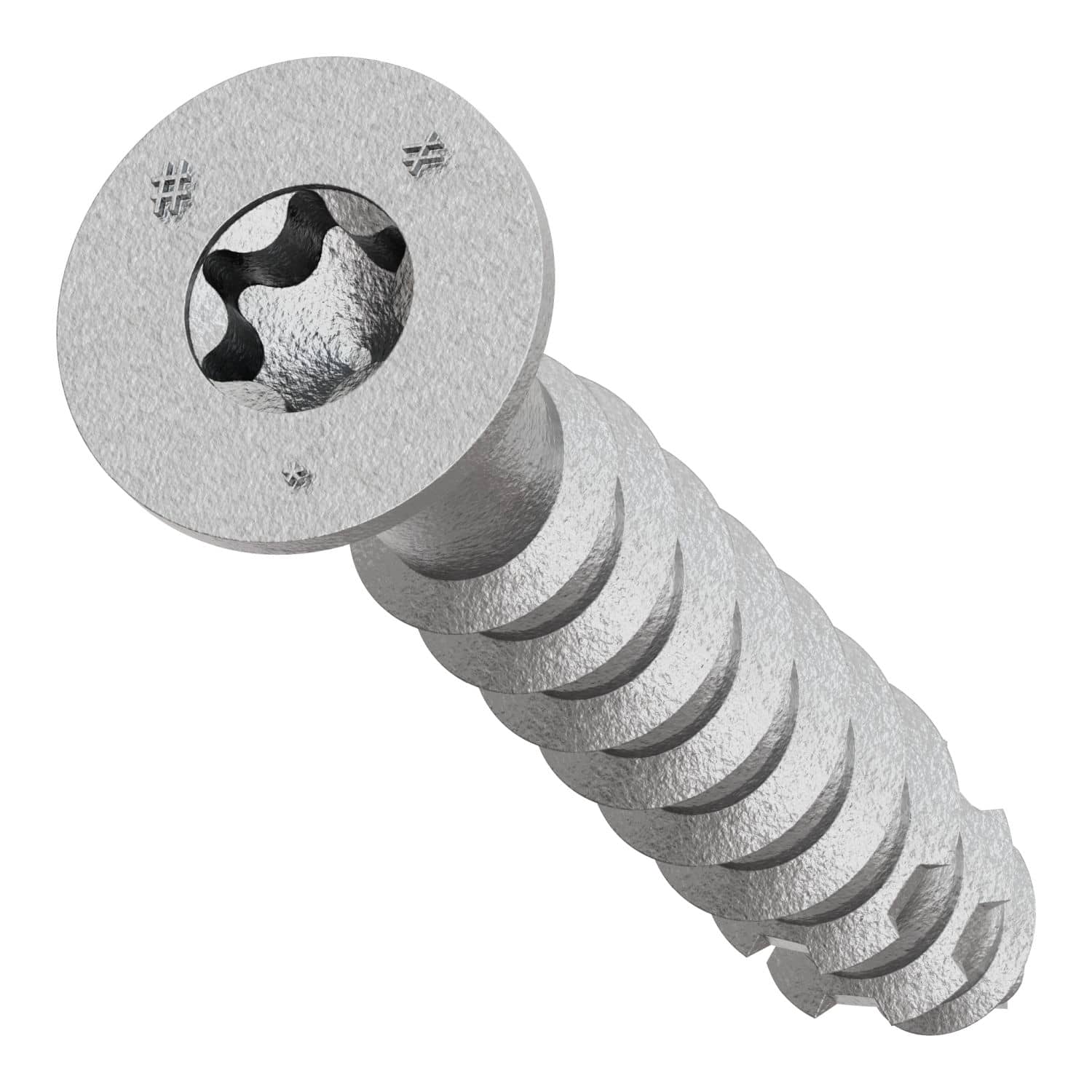 Simpson Strong-Tie TNTSS625134TTR Titen Turbo,  1/4-in. x 1-3/4-in. Type 316 Stainless-Steel Trim-Head Concrete and Masonry Screw, 50-Pack - Image 3