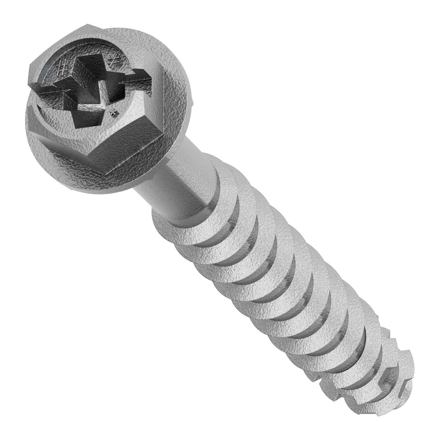 Simpson Strong-Tie TNTSS625214H Titen Turbo,  1/4-in. x 2-1/4-in. Type 316 Stainless-Steel Hex-Head Concrete and Masonry Screw, 50-Pack - Image 3