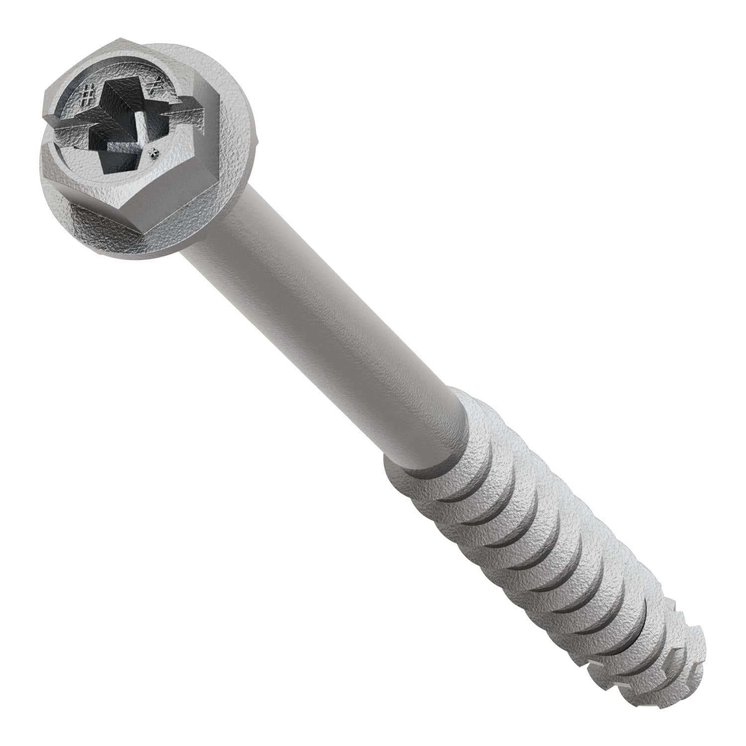 Simpson Strong-Tie TNTSS625314H Titen Turbo,  1/4-in. x 3-1/4-in. Type 316 Stainless-Steel Hex-Head Concrete and Masonry Screw, 50-Pack - Image 1