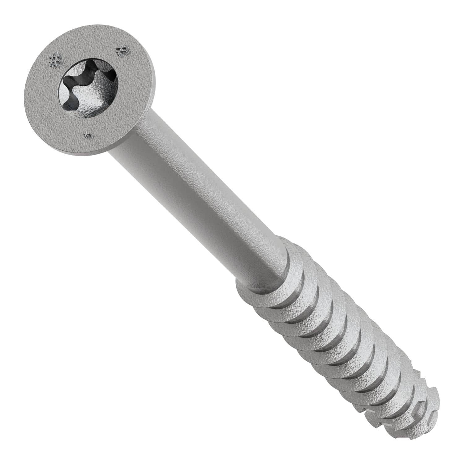 Simpson Strong-Tie TNTSS625314TTR Titen Turbo,  1/4-in. x 3-1/4-in. Type 316 Stainless-Steel Trim-Head Concrete and Masonry Screw, 50-Pack - Image 3