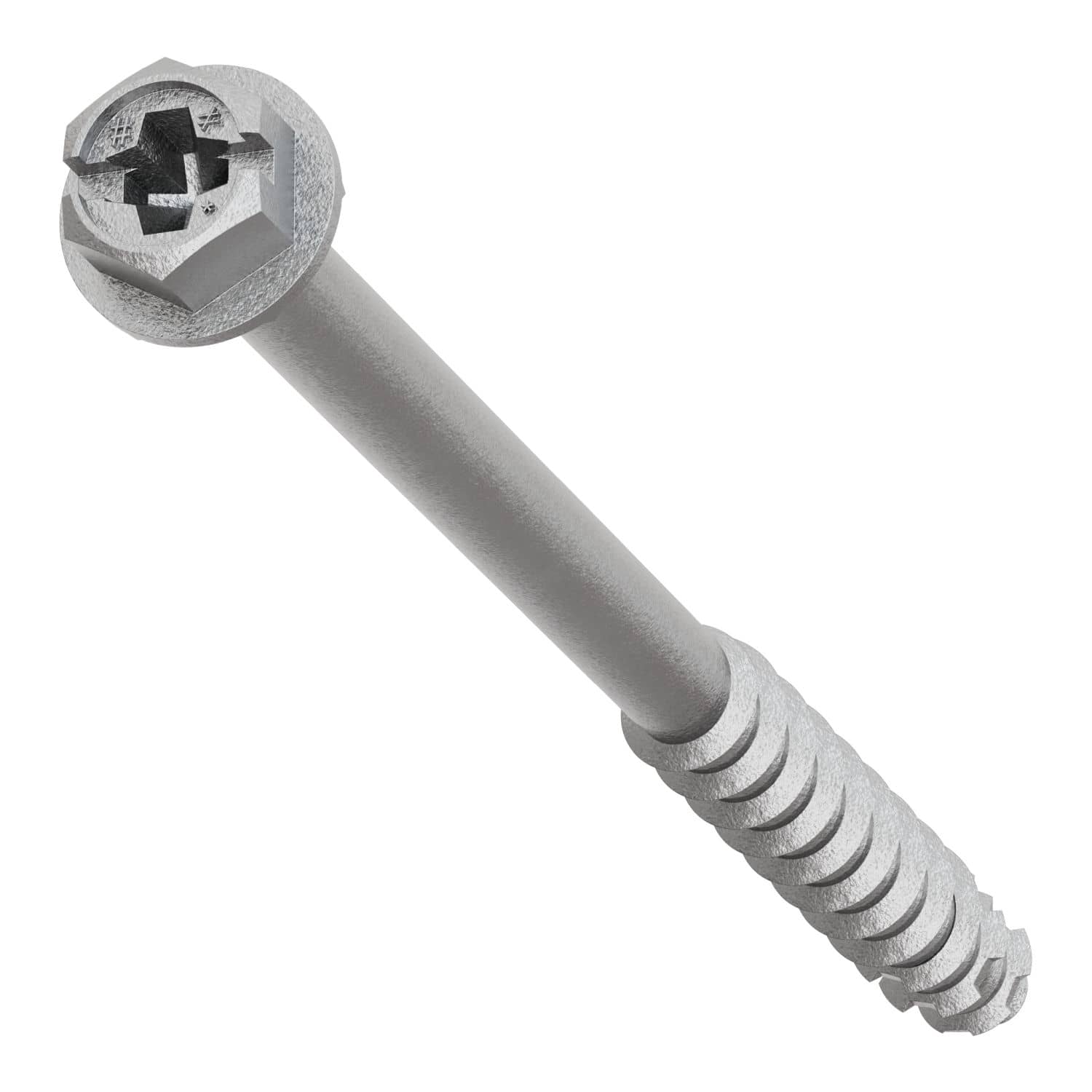 Simpson Strong-Tie TNTSS625334H Titen Turbo,  1/4-in. x 3-3/4-in. Type 316 Stainless-Steel Hex-Head Concrete and Masonry Screw, 50-Pack - Image 1