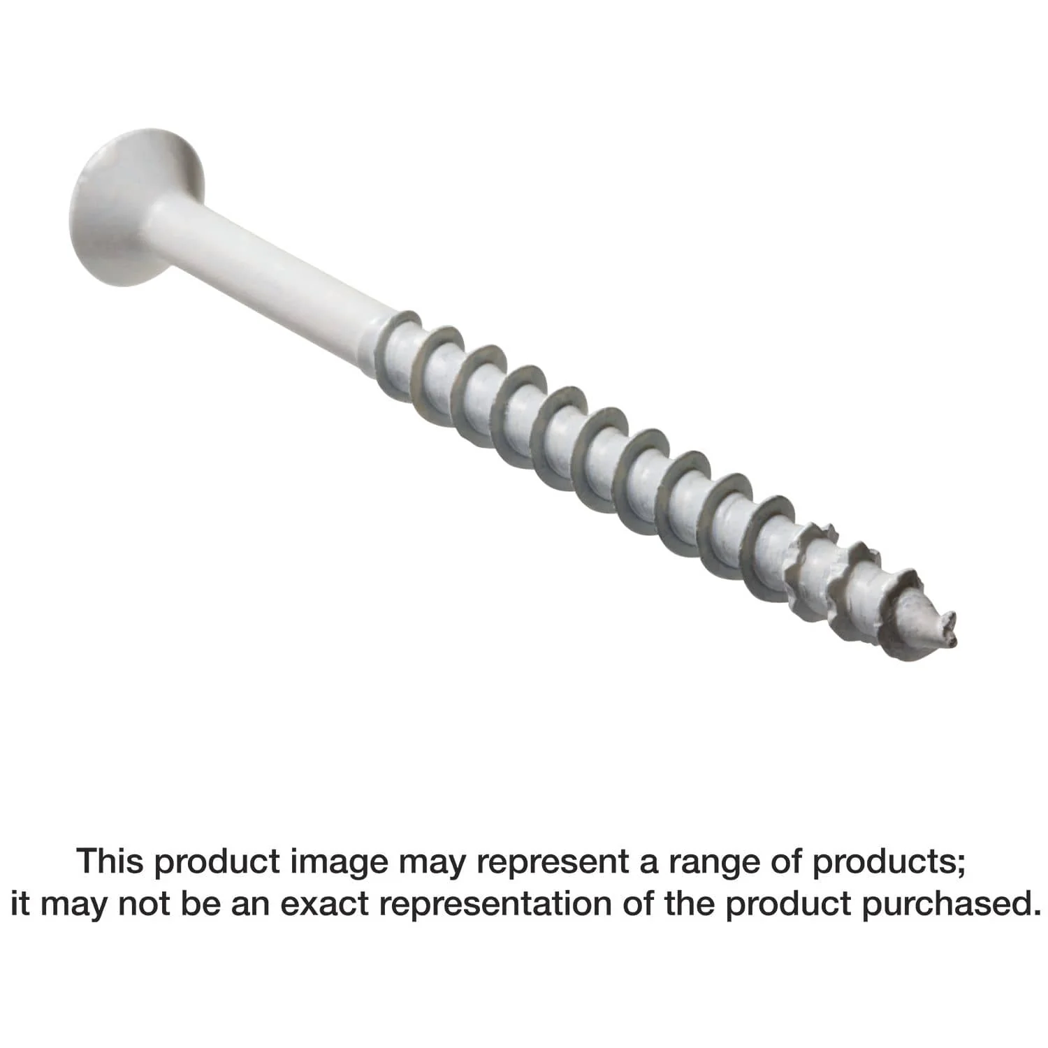 Simpson Strong-Tie TNTW18234TF Titen Turbo,  3/16-in. x 2-3/4-in. 6-Lobe Flat-Head Concrete and Masonry Screw, White, 100-Pack - Image 1