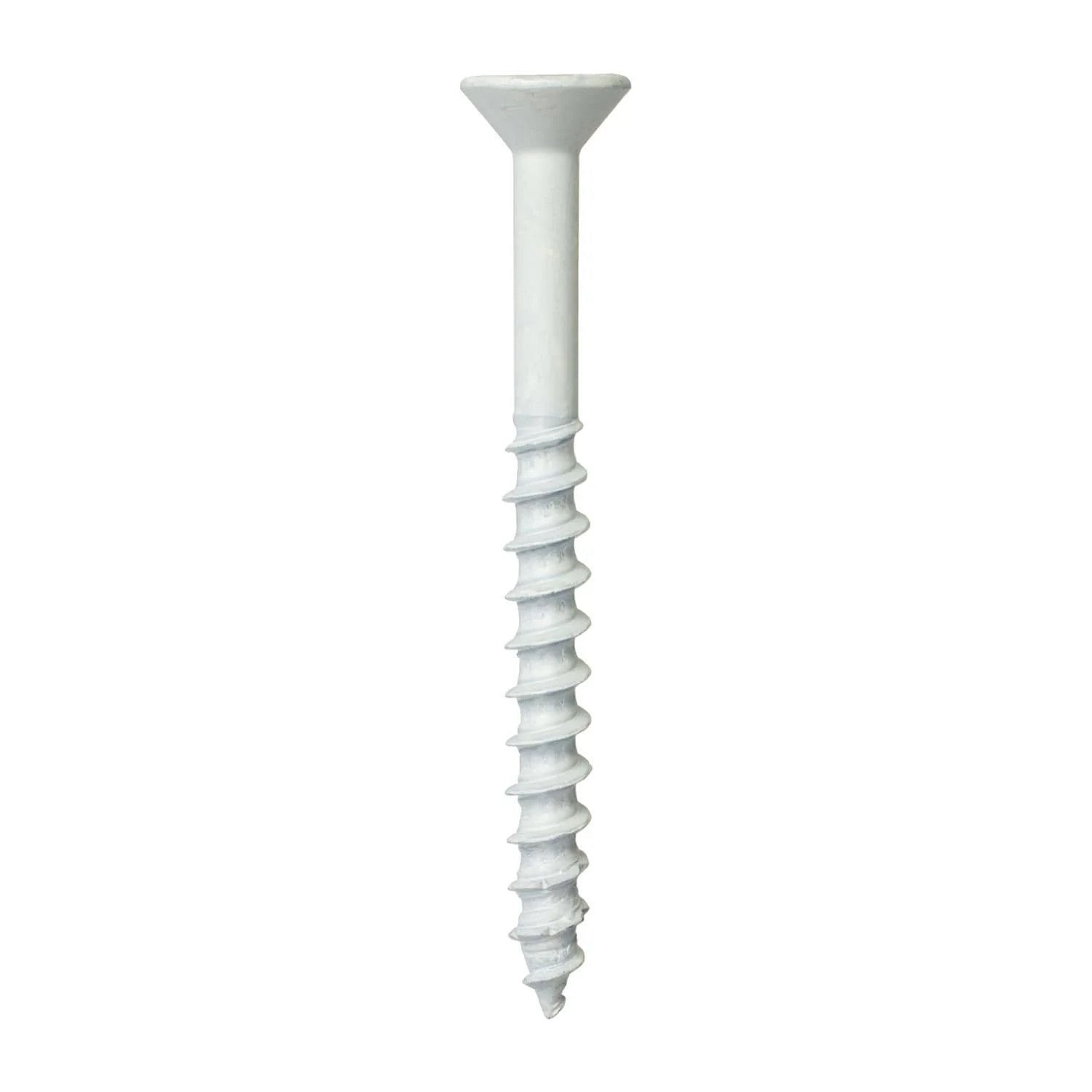 Simpson Strong-Tie TNTW25234TF Titen Turbo,  1/4-in. x 2-3/4-in. 6-Lobe Flat-Head Concrete and Masonry Screw, White, 100-Pack - Image 2