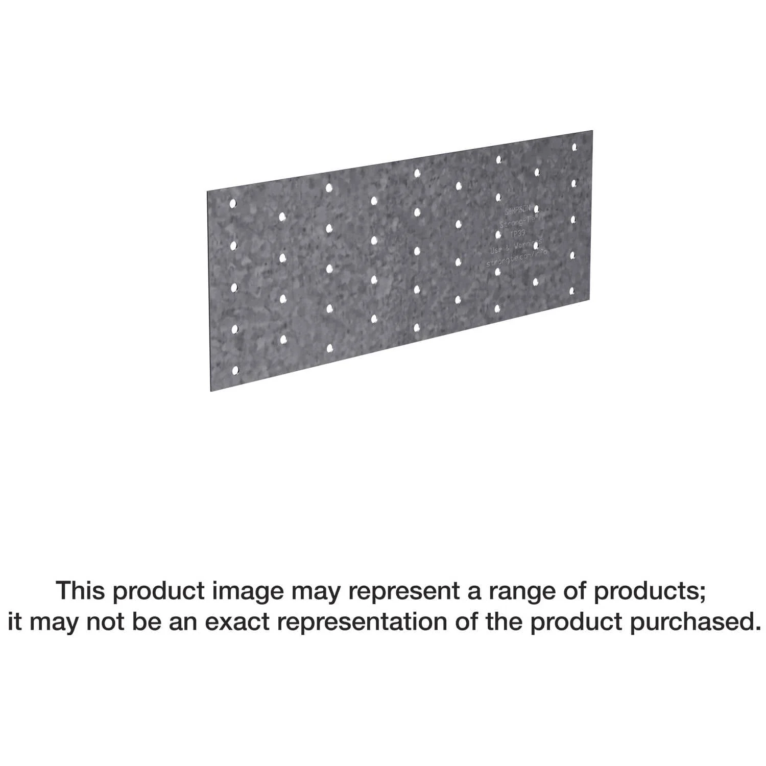 Simpson Strong-Tie TP316 TP 3-1/8-in. x 16-in. 20-Gauge Galvanized Tie Plate - Image 3