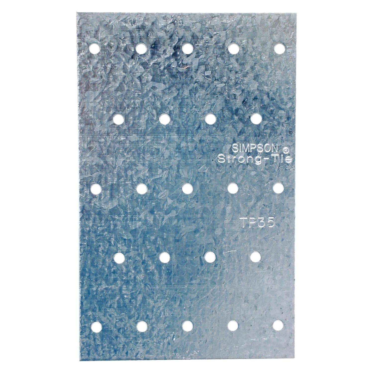 Simpson Strong-Tie TP35 TP 3-1/8-in. x 5-in. 20-Gauge Galvanized Tie Plate - Image 2