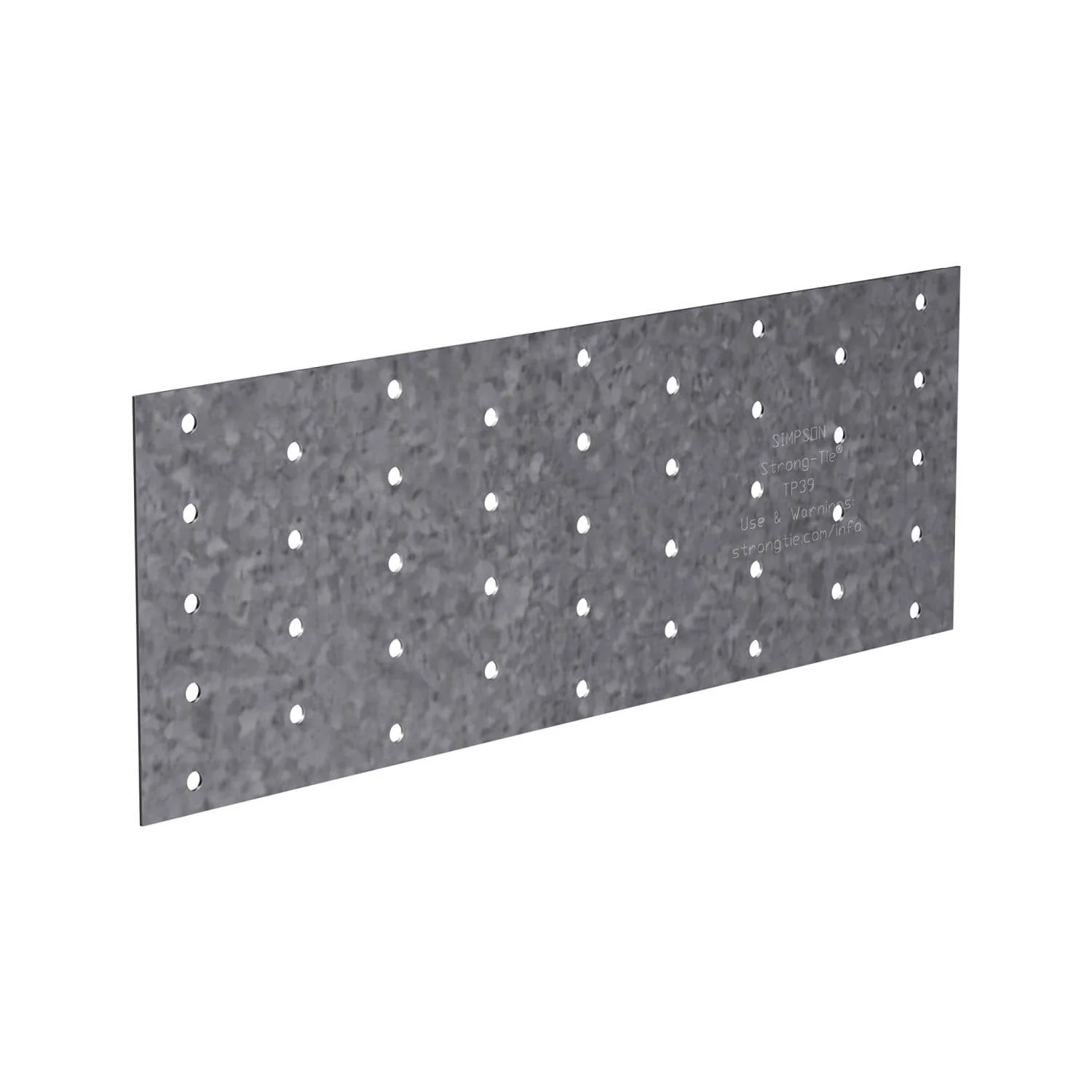 Simpson Strong-Tie TP39 TP 3-1/2-in. x 9-in. 20-Gauge Galvanized Tie Plate - Image 2