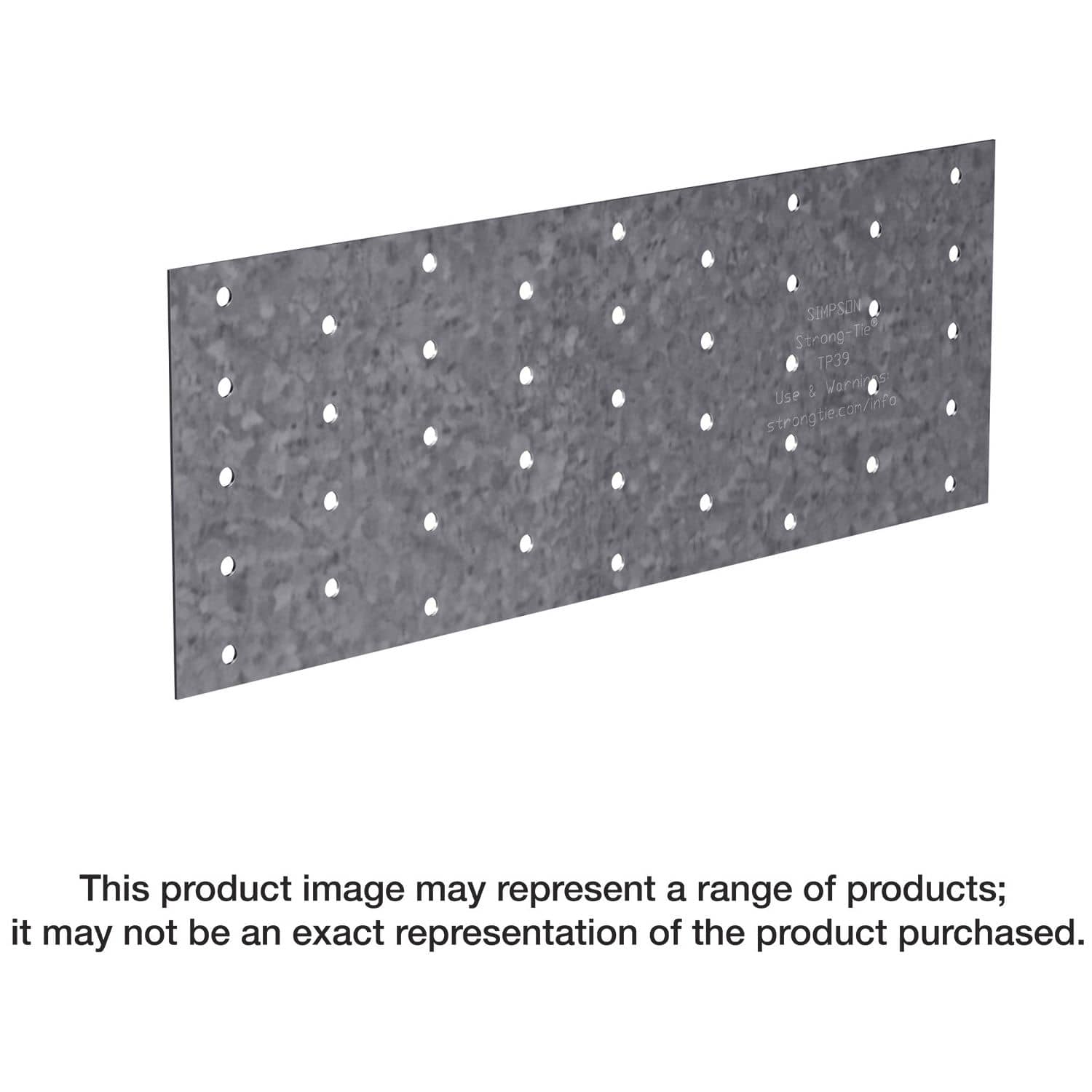 Simpson Strong-Tie TP411 TP 4-1/8-in. x 11-in. 20-Gauge Galvanized Tie Plate - Image 1