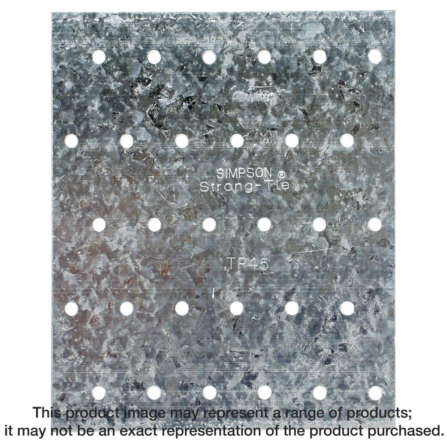 Simpson Strong-Tie TP45 TP 4-1/8-in. x 5-in. 20-Gauge Galvanized Tie Plate - Image 3