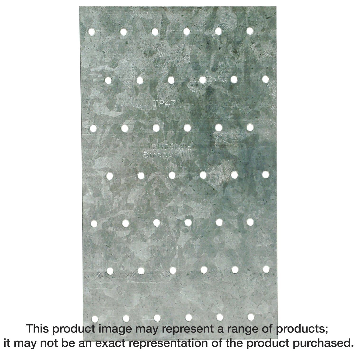 Simpson Strong-Tie TP47 TP 4-1/8-in. x 7-in. 20-Gauge Galvanized Tie Plate - Image 1