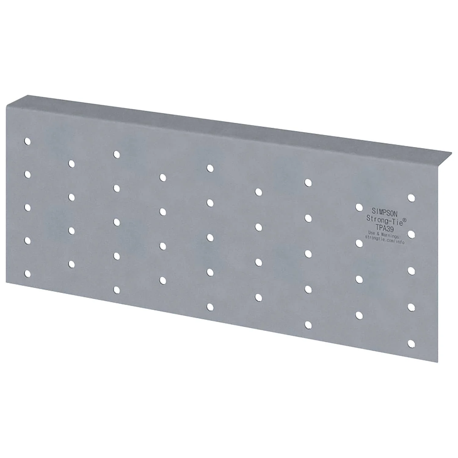 Simpson Strong-Tie TPA39 TPA 3-1/2-in. x 9-in. 20-Gauge Galvanized Tie Plate - Image 2