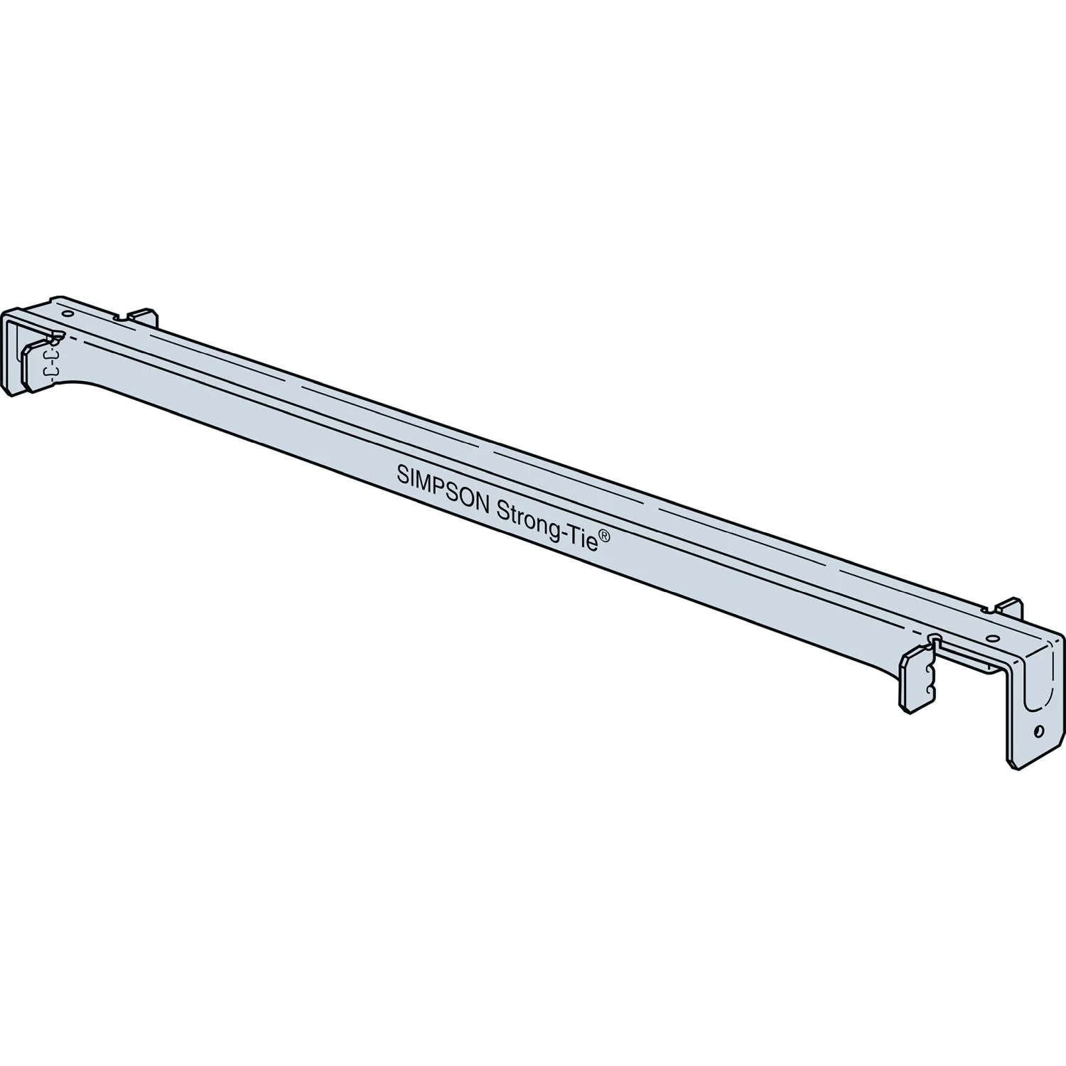 Simpson Strong-Tie 25-1/2-in. Galvanized Truss Spacer-Restraint (TSBR2-24) - Image 2