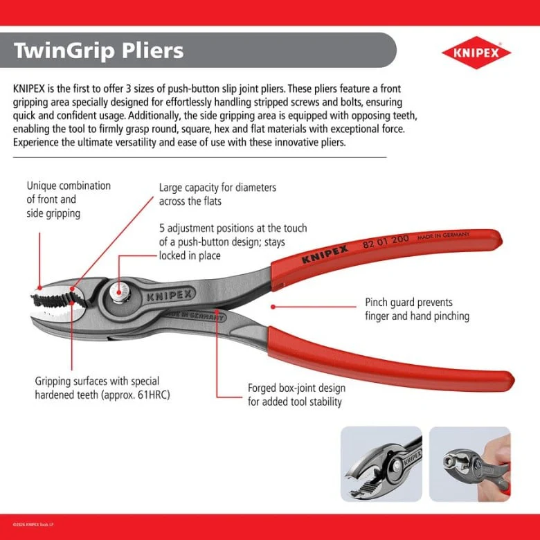 Knipex 82 02 150 TwinGrip 6-in. Pliers - Image 2