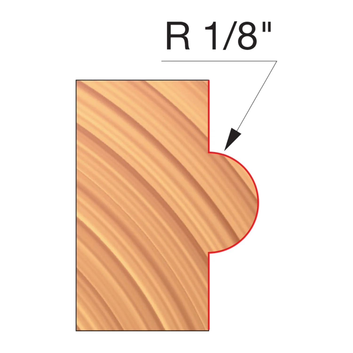 Freud UP120-IC 3-9/16″ x 21/32″ x 1-1/4″ Concave Radius Cutters