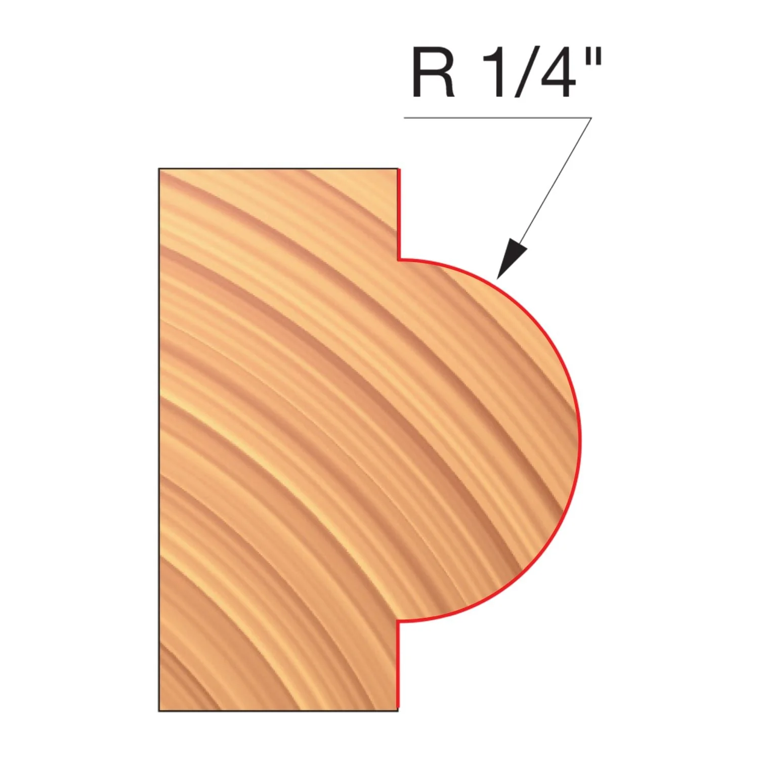 Freud UP122-IC 3-9/16″ x 31/32″ x 1-1/4″ Concave Radius Cutters
