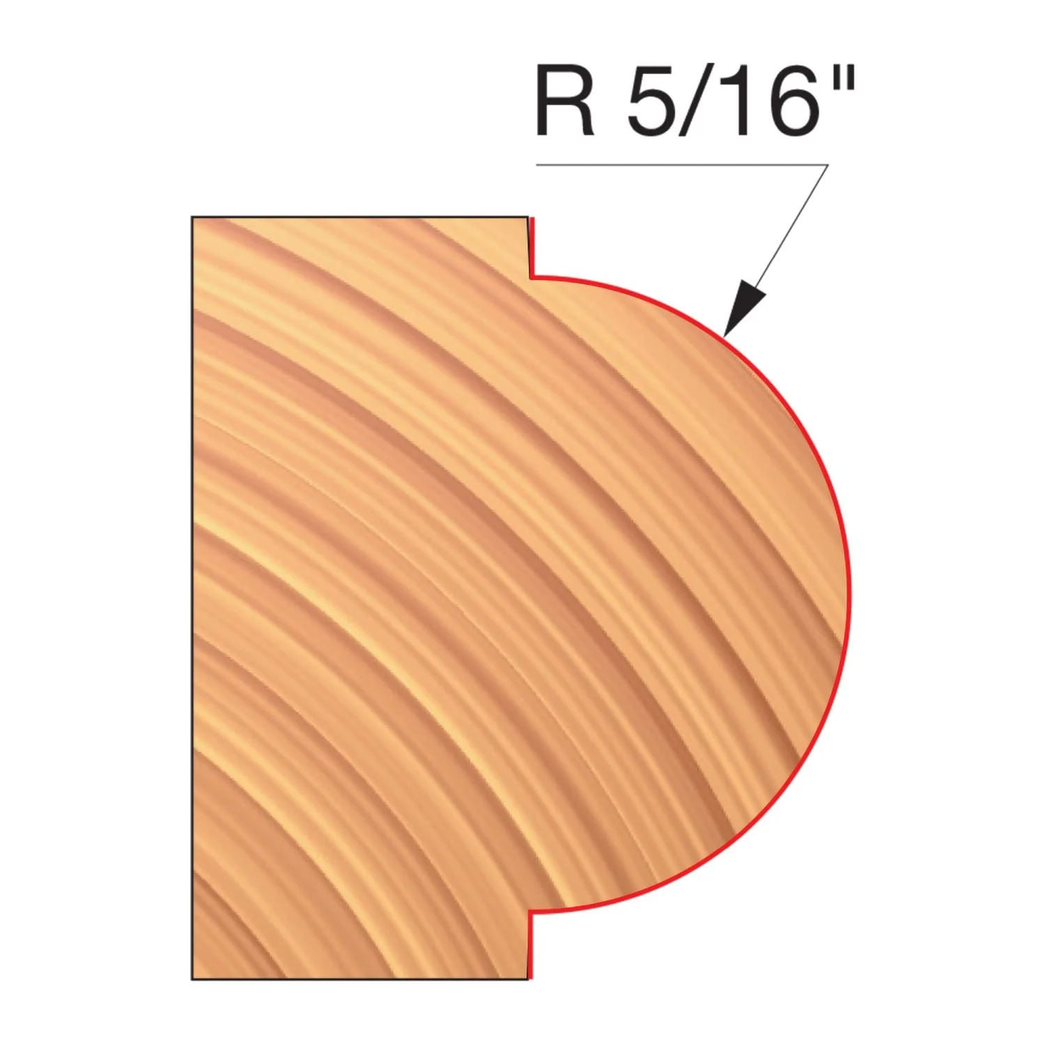 Freud UP123-IC 3-9/16″ x 1-1/8″ x 1-1/4″ Concave Radius Cutters