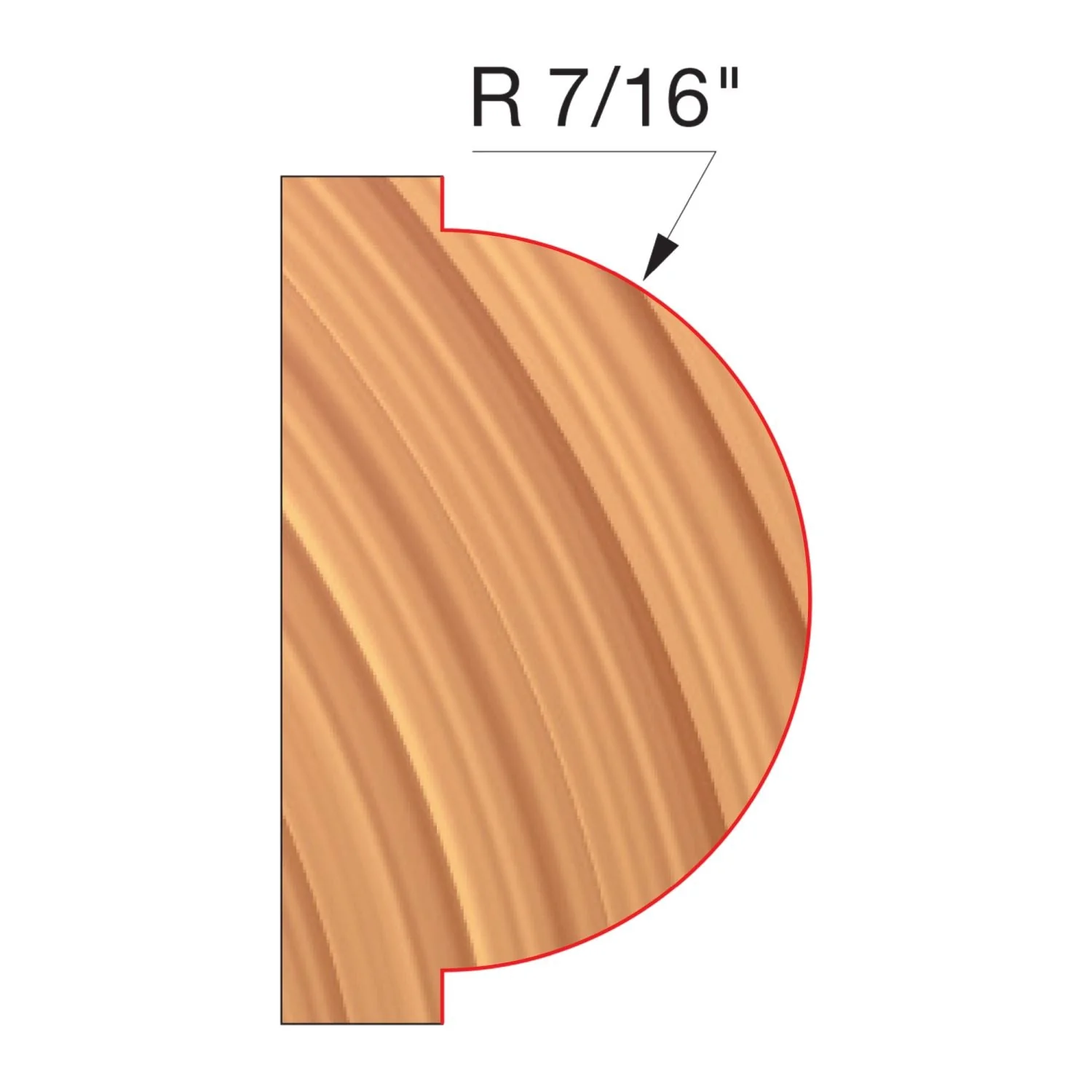 Freud UP125-IC 3-5/8″ x 1-13/32″ x 1-1/4″ Concave Radius Cutters