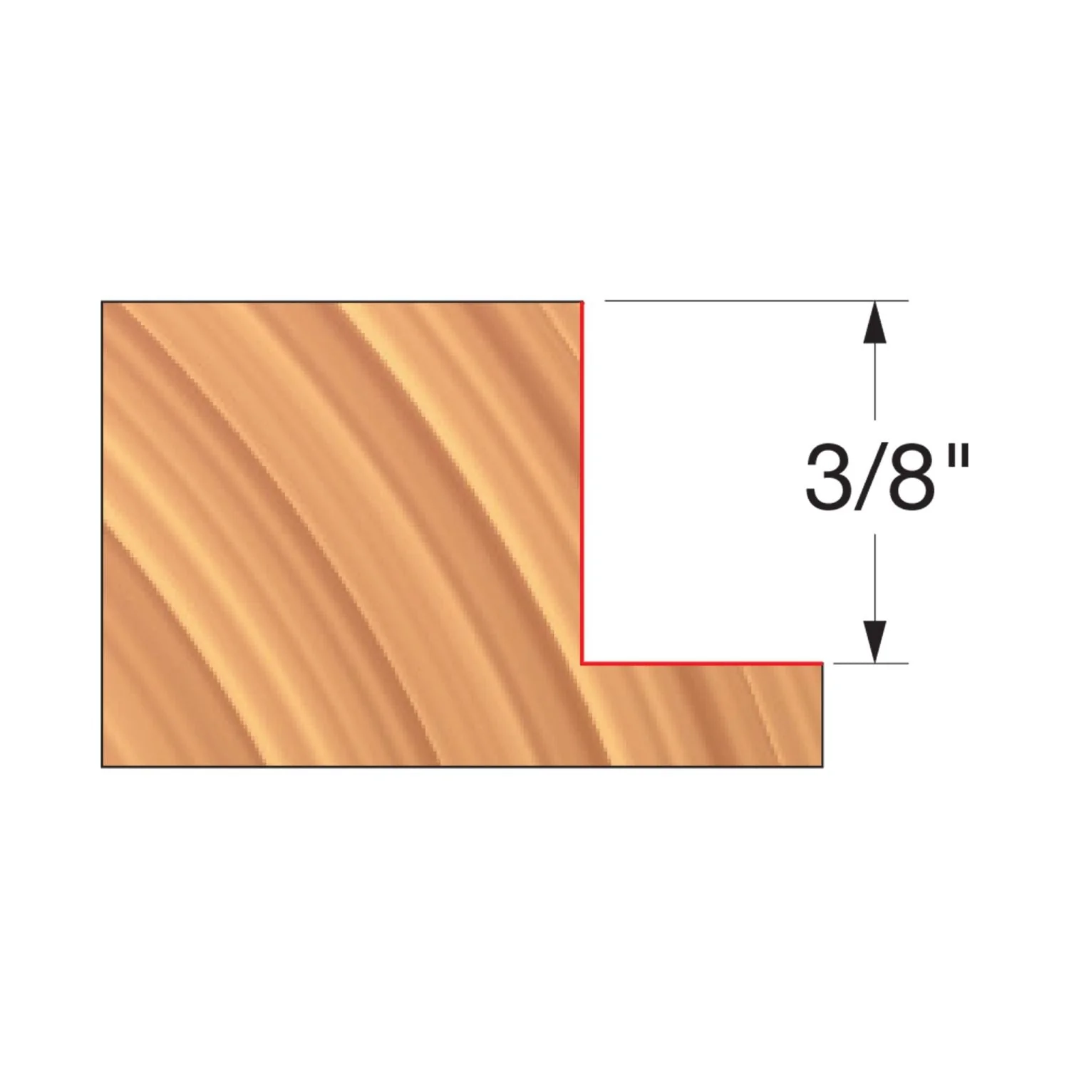Freud UP141-IC 3-9/16" x 3/8" x 1-1/4" Straight Edge Cutter - Image 1