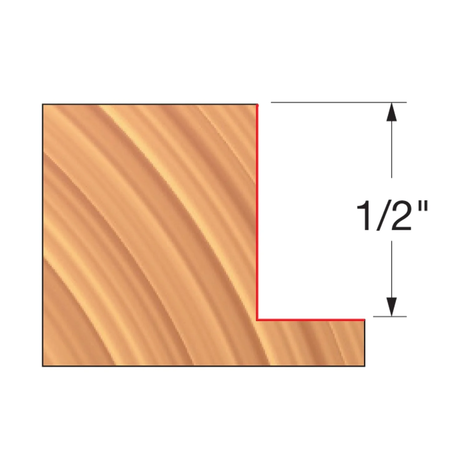 Freud UP142-IC 3-9/16″ x 1/2″ x 1-1/4″ Straight Edge Cutter