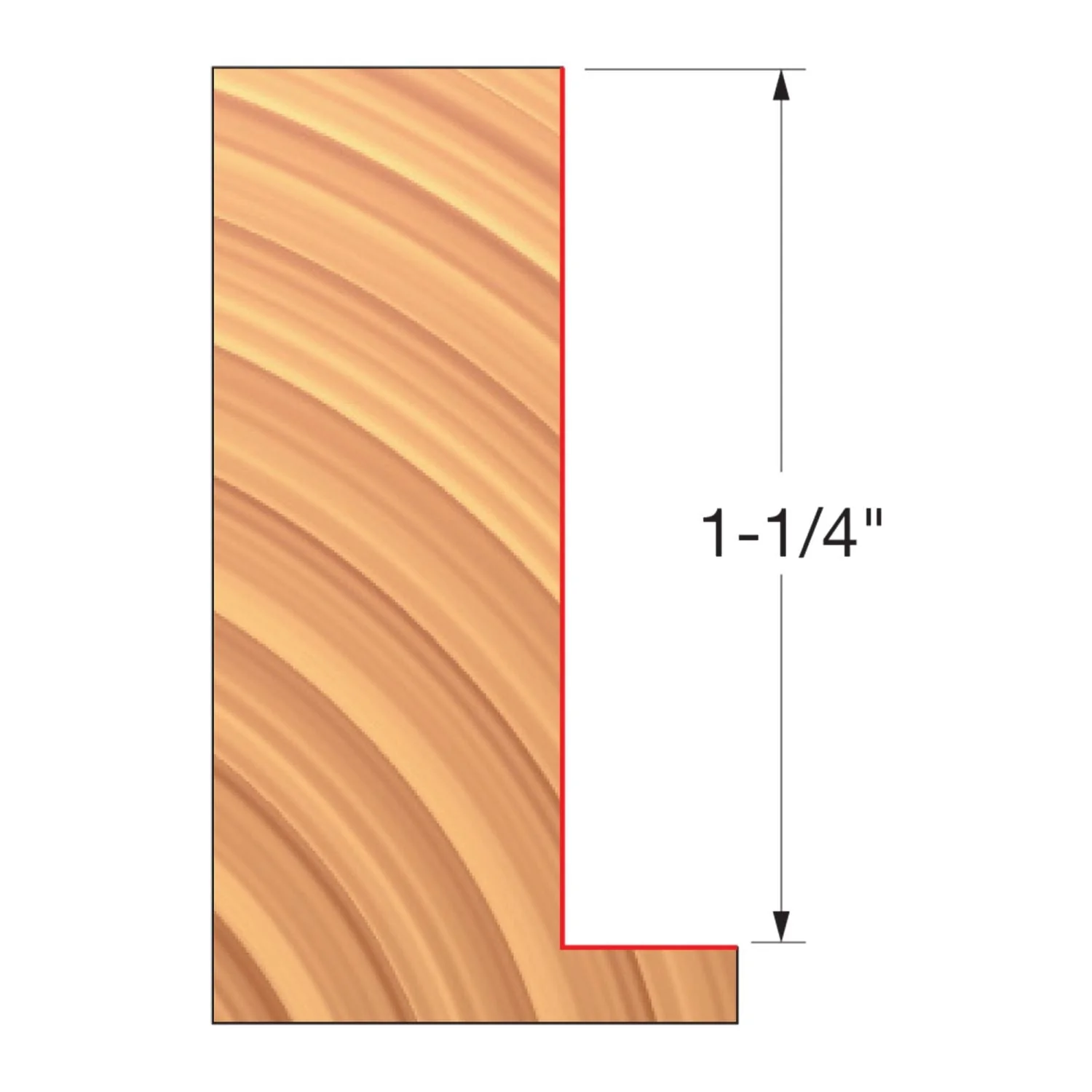 Freud UP147-IC 3-9/16″ x 1-1/4″ x 1-1/4″ Straight Edge Cutter