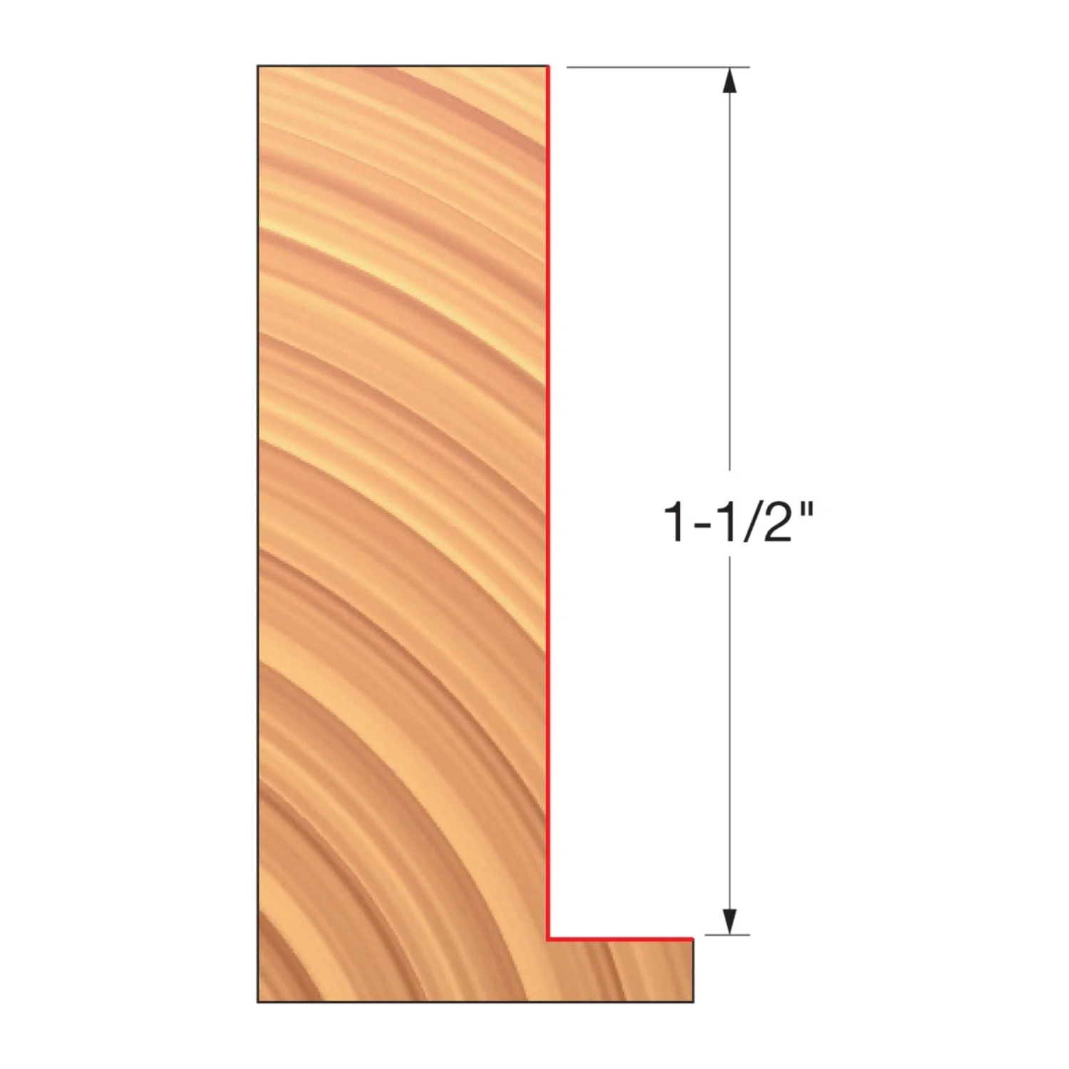 Freud UP148-IC 3-9/16″ x 1-1/2″ x 1-1/4″ Straight Edge Cutter